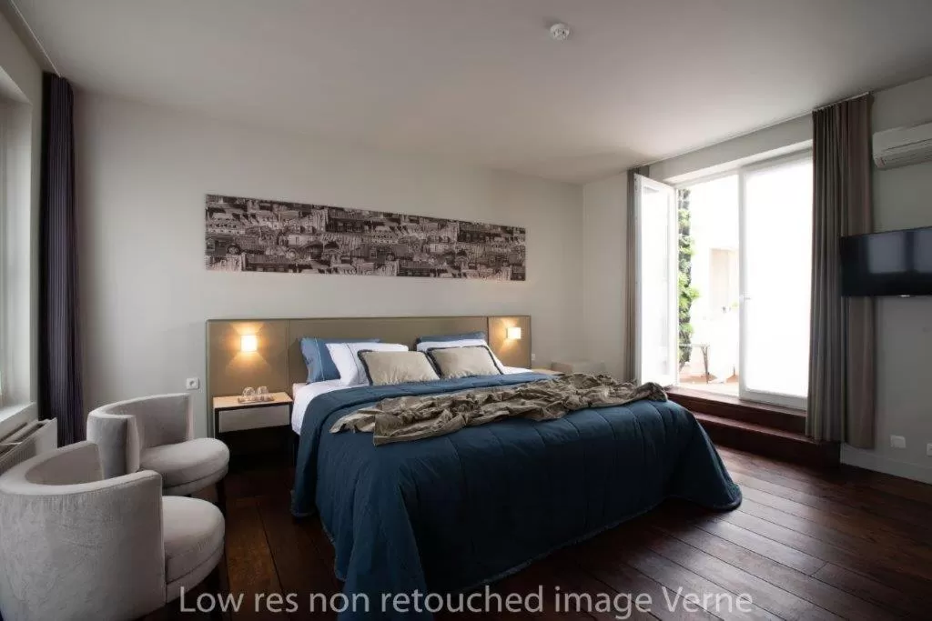 Bed in Hotel 'T Sandt