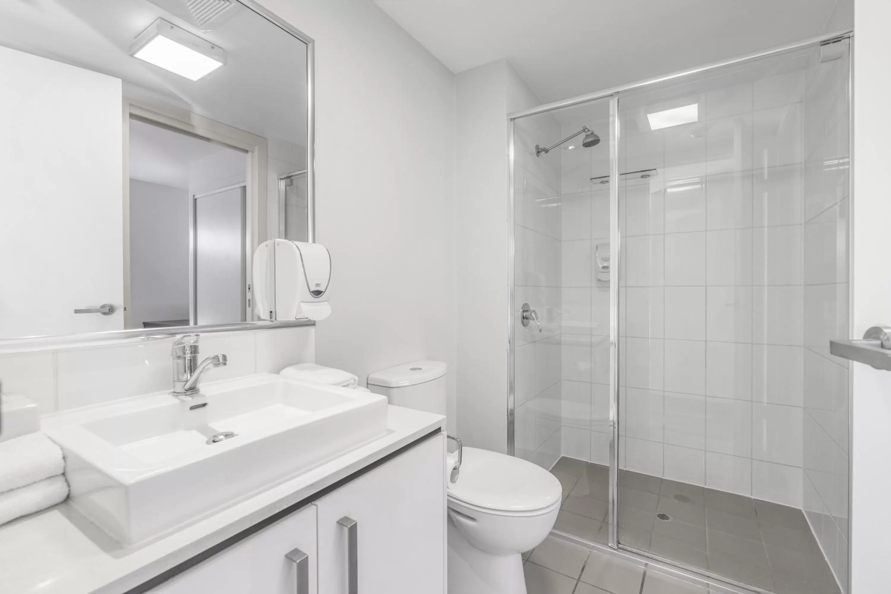 Bathroom in Essence Apartments Chermside