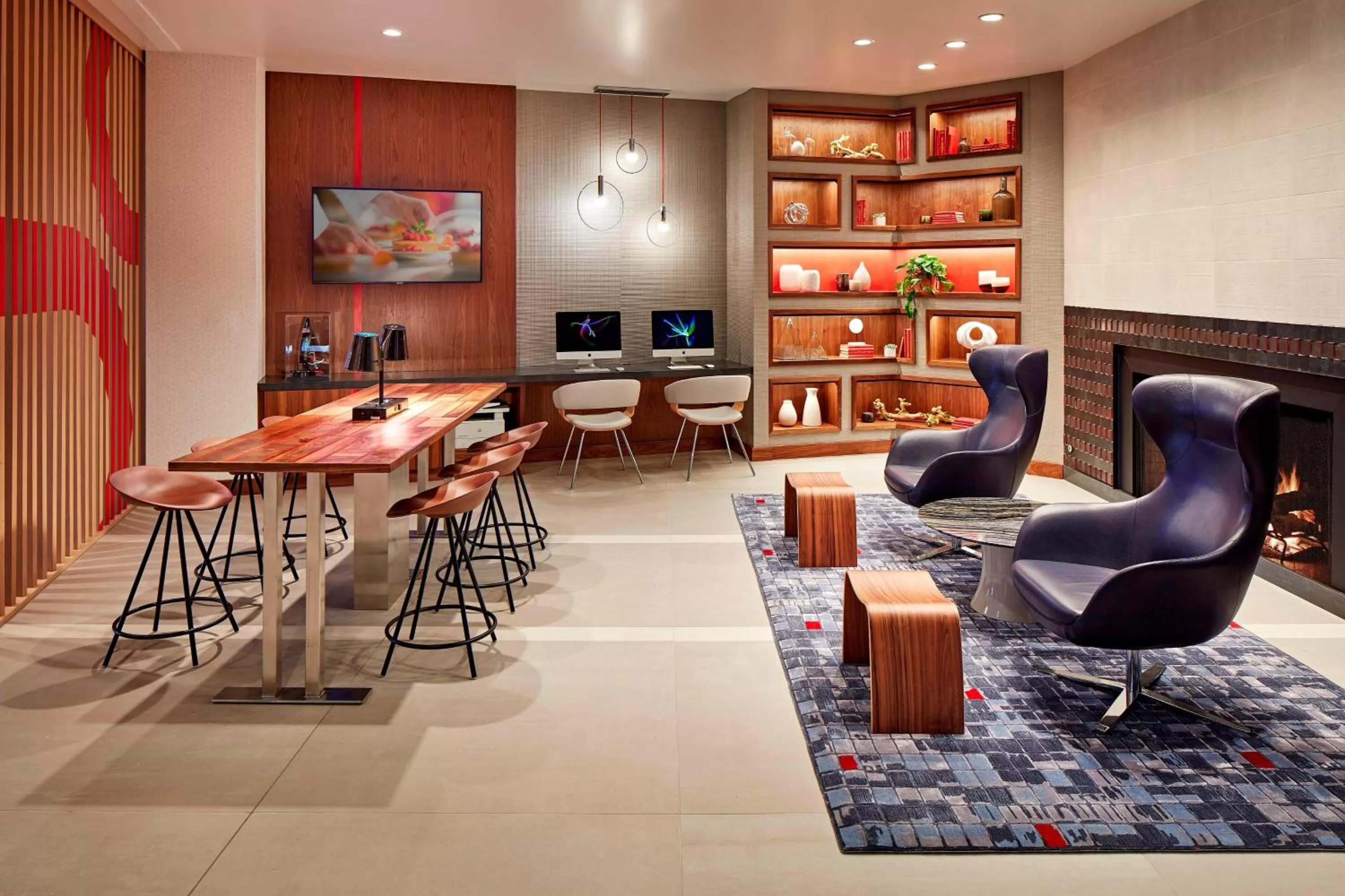 Lobby or reception in San Mateo Marriott San Francisco Airport