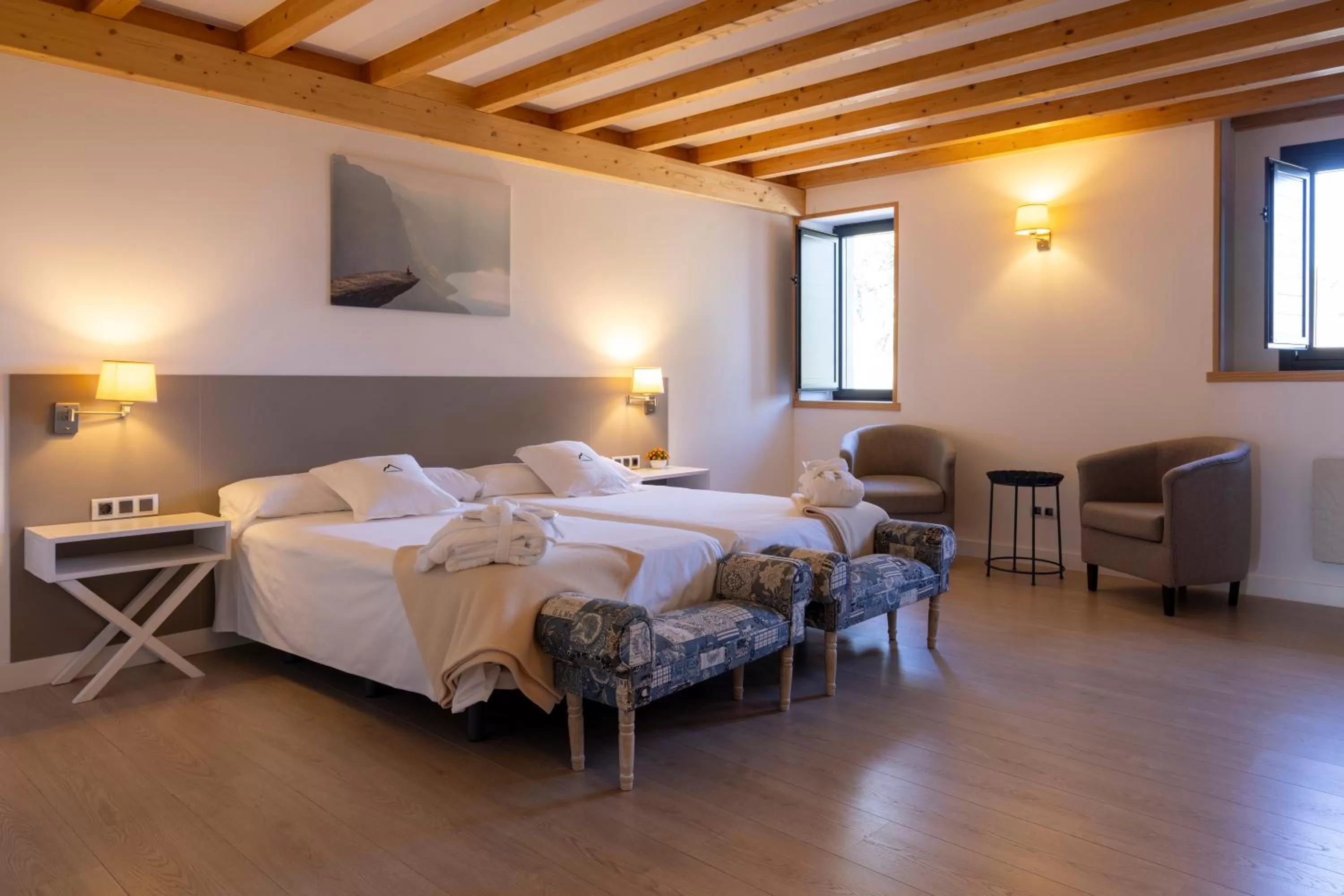 Bed in The Rock Suites & Spa