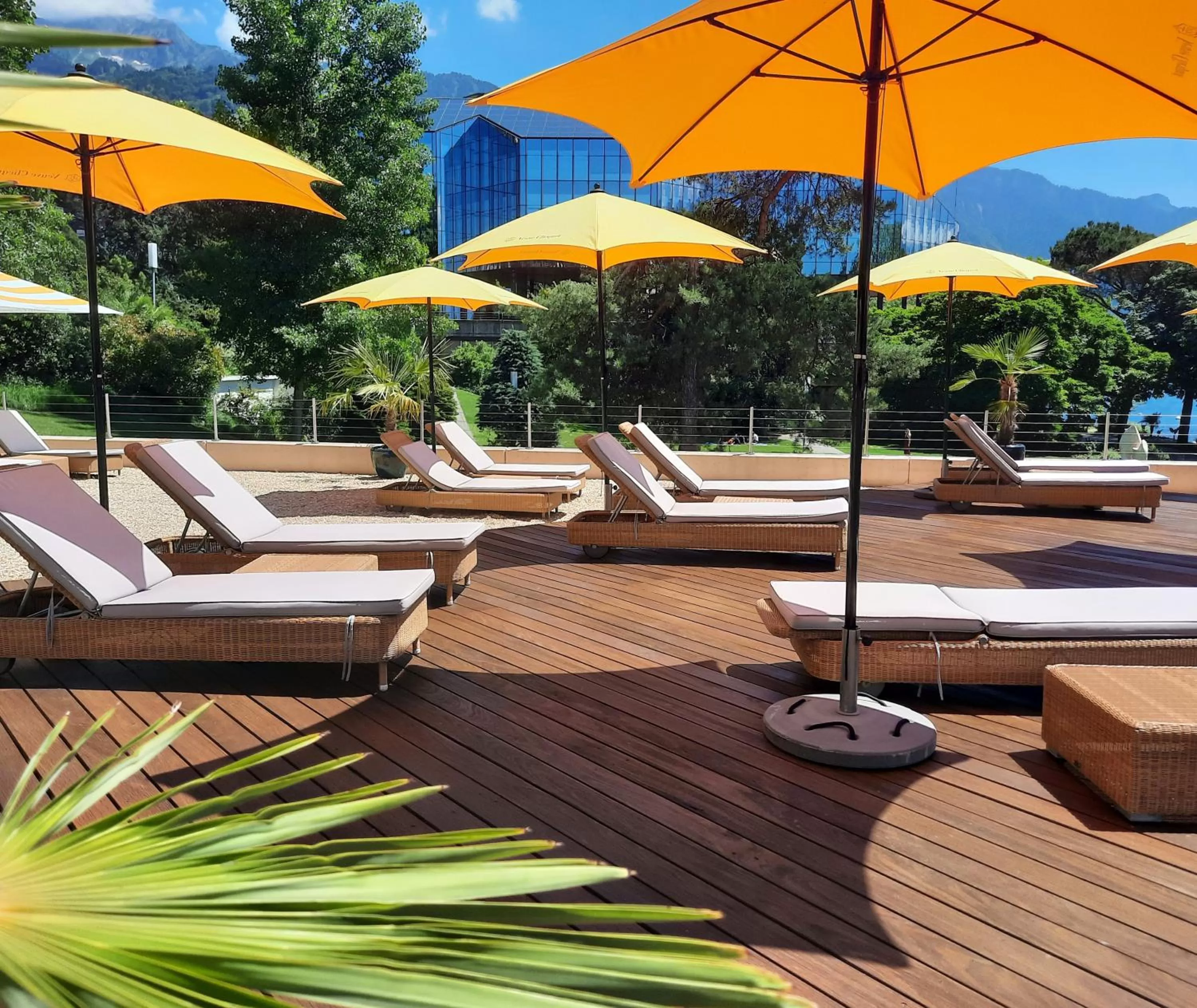 sunbed in Royal Plaza Montreux