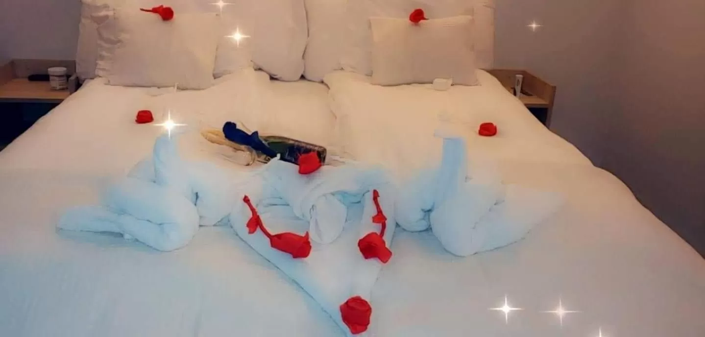 Decorative detail, Bed in Hotell Wettern