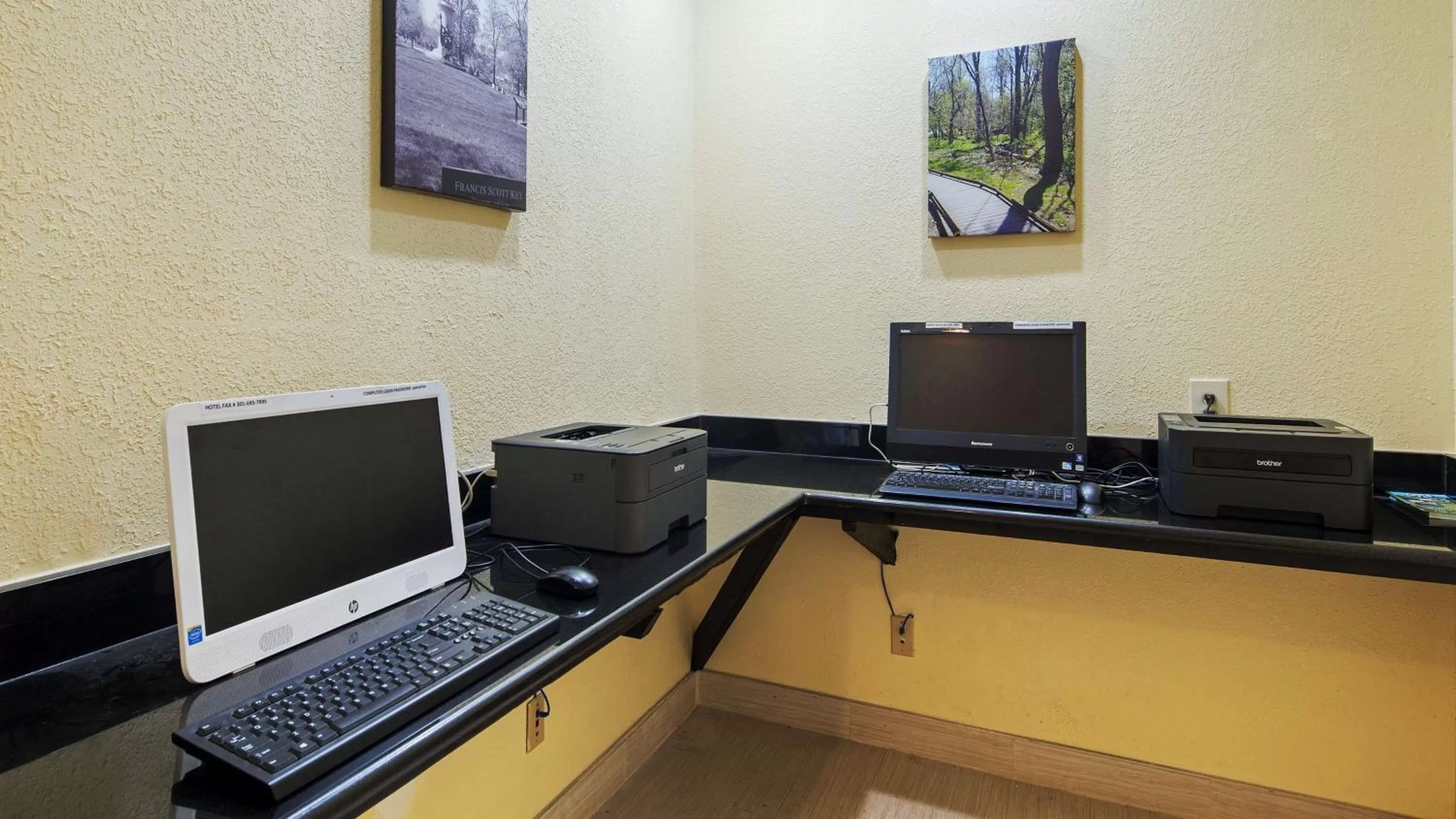 On site in Best Western Historic Frederick