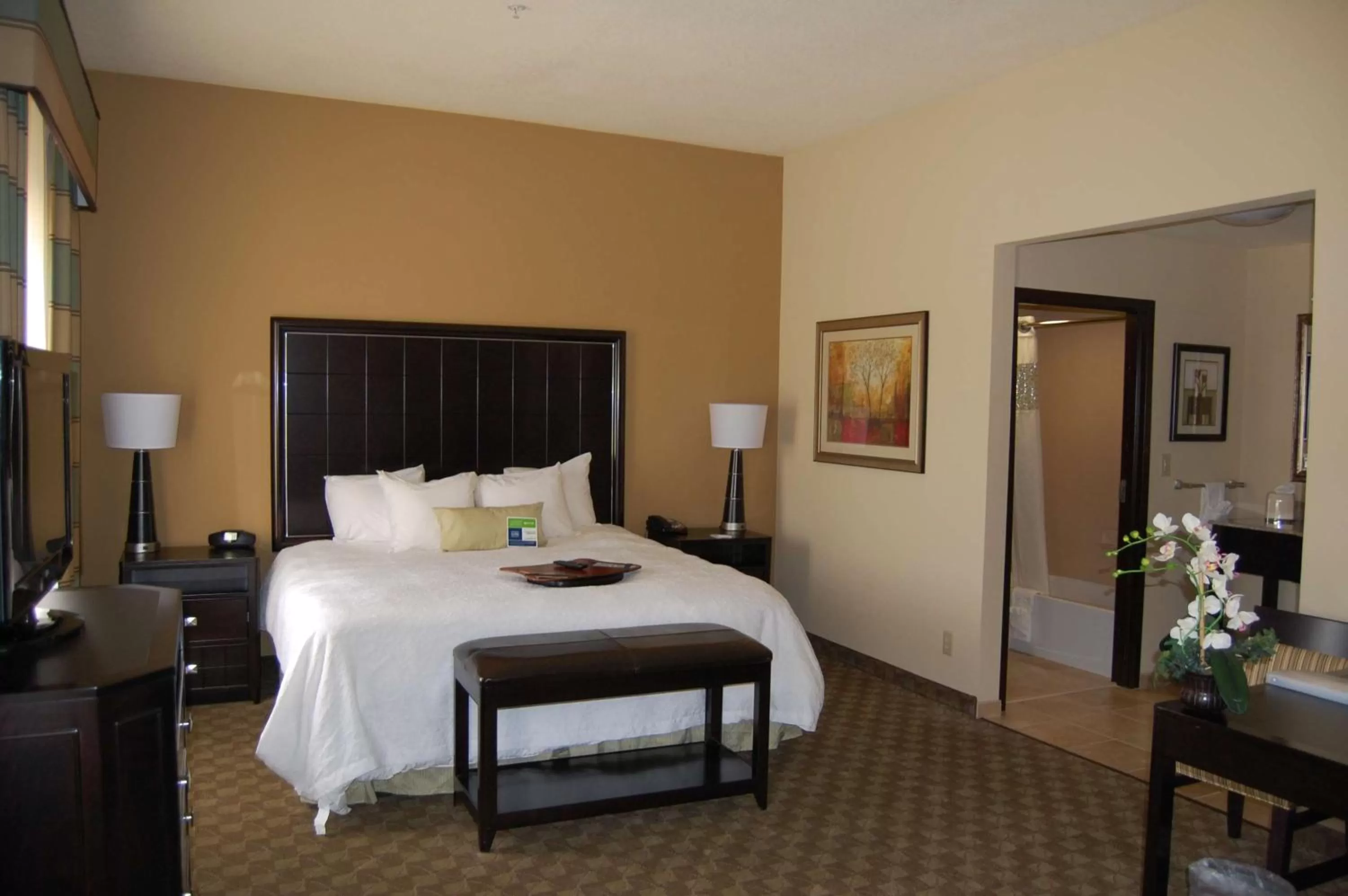 Bathroom, Bed in Hampton Inn & Suites McAlester