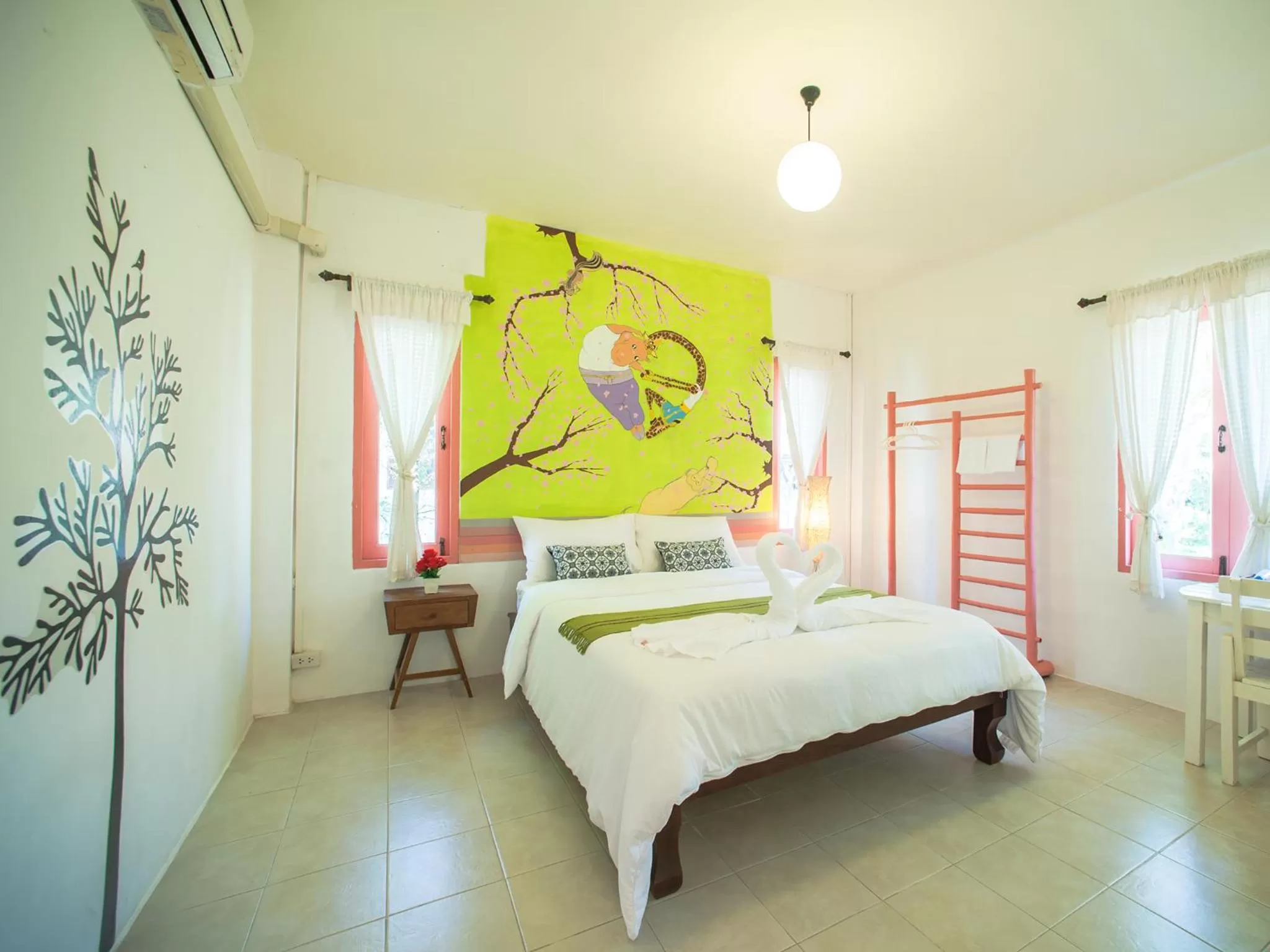 Bedroom, Bed in Baan Chokdee Pai Resort