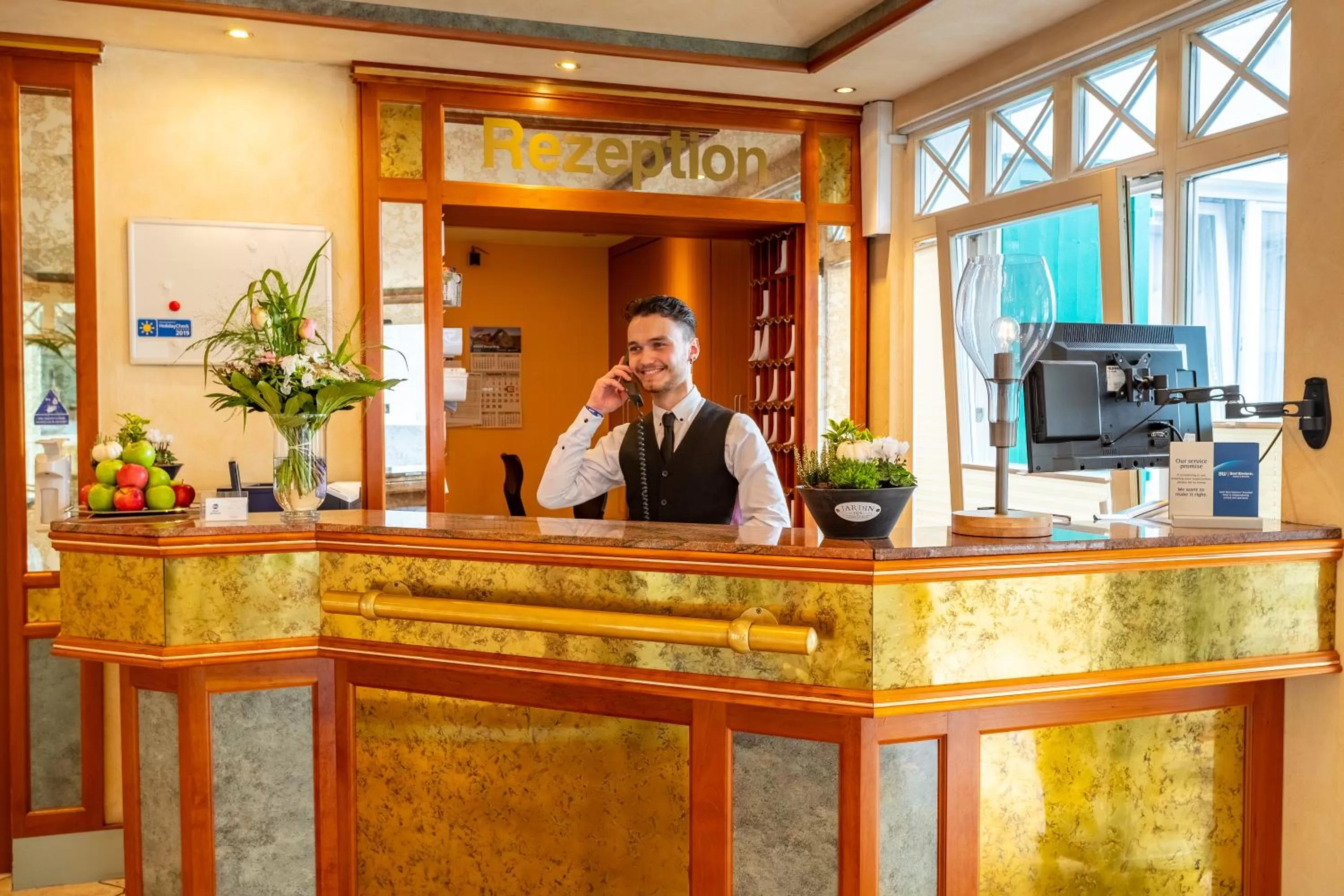 Lobby or reception in Waldhotel Eskeshof