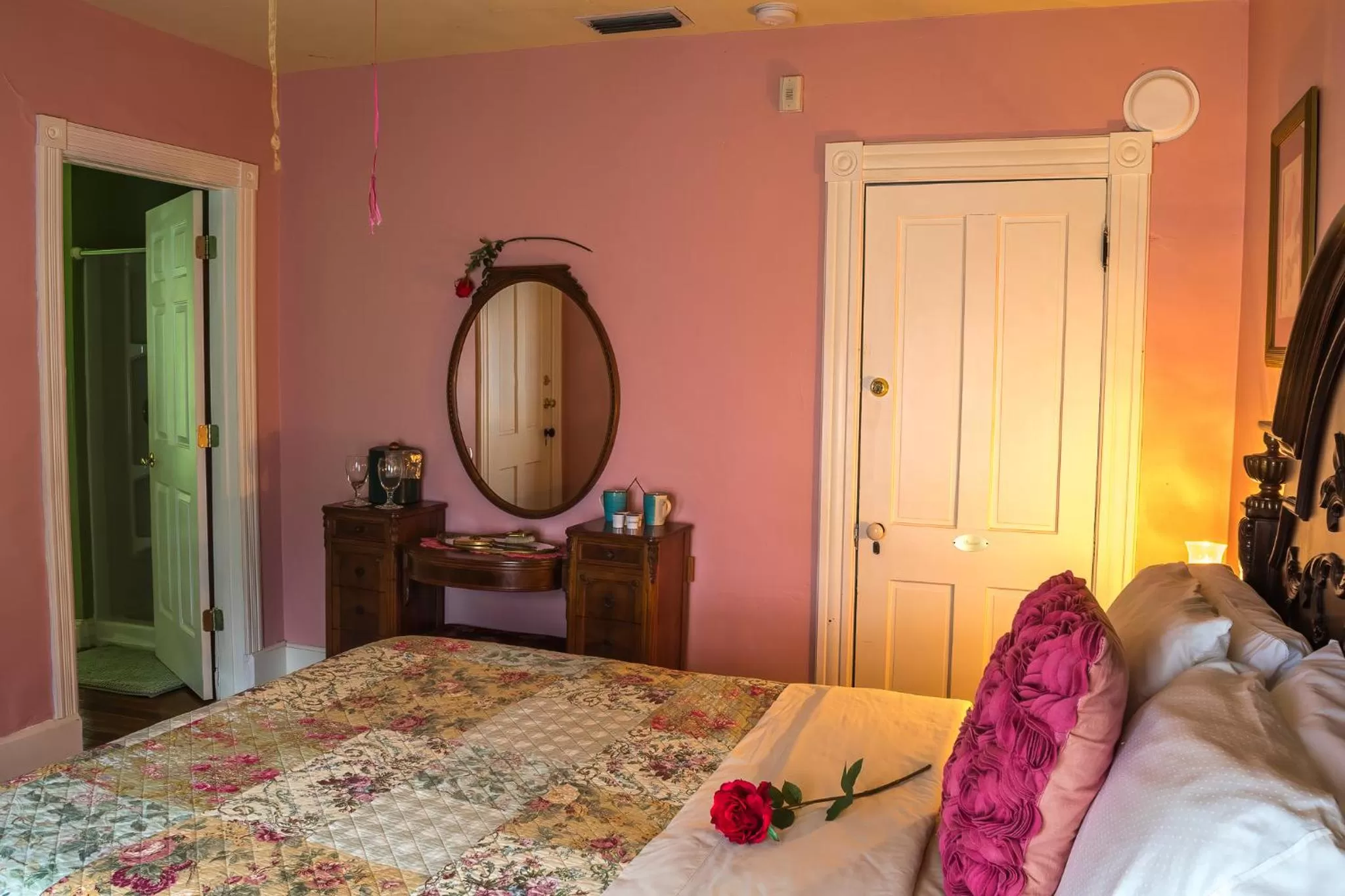 Bed in The Ann Stevens House