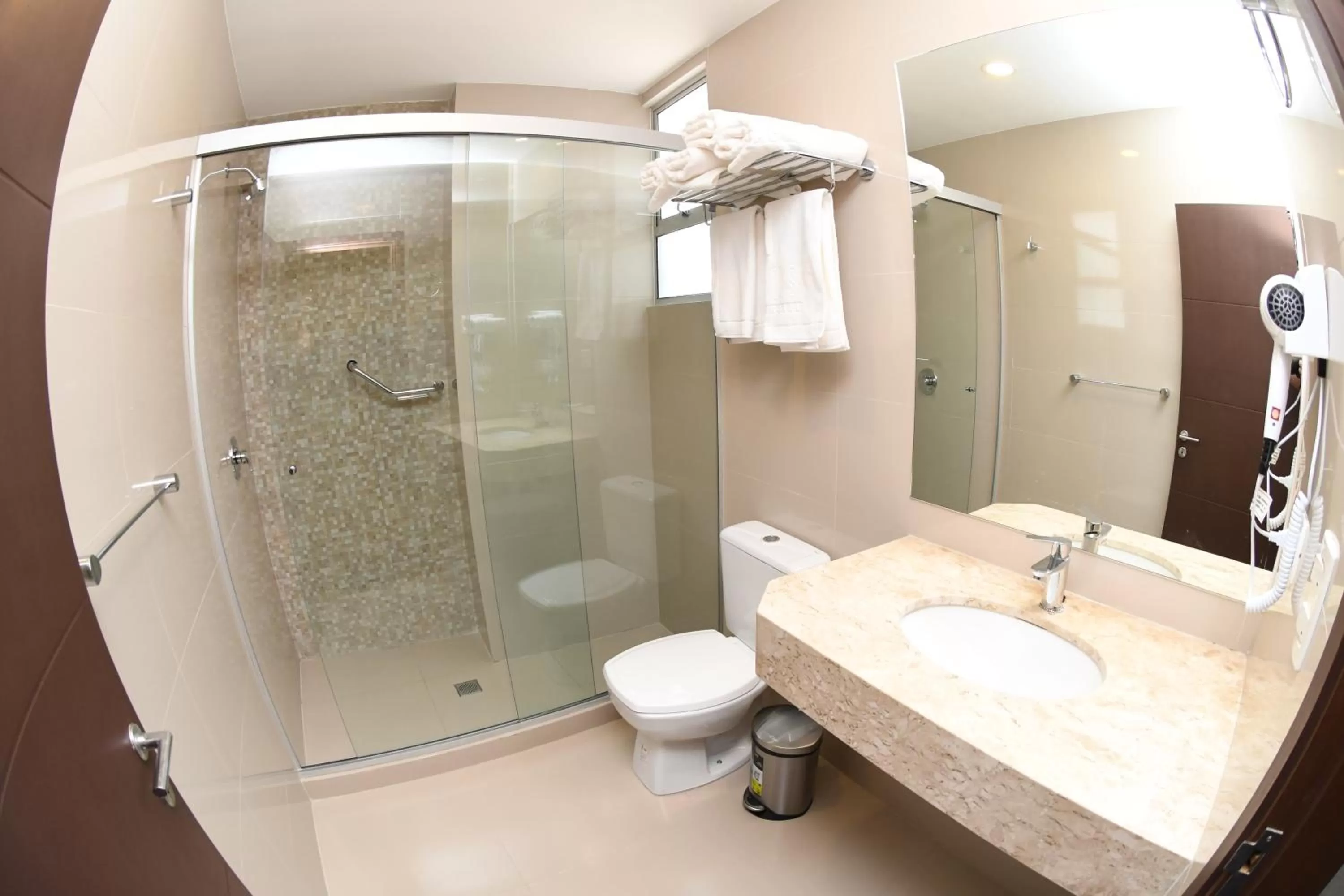 Bathroom in Taos Apart Hotel