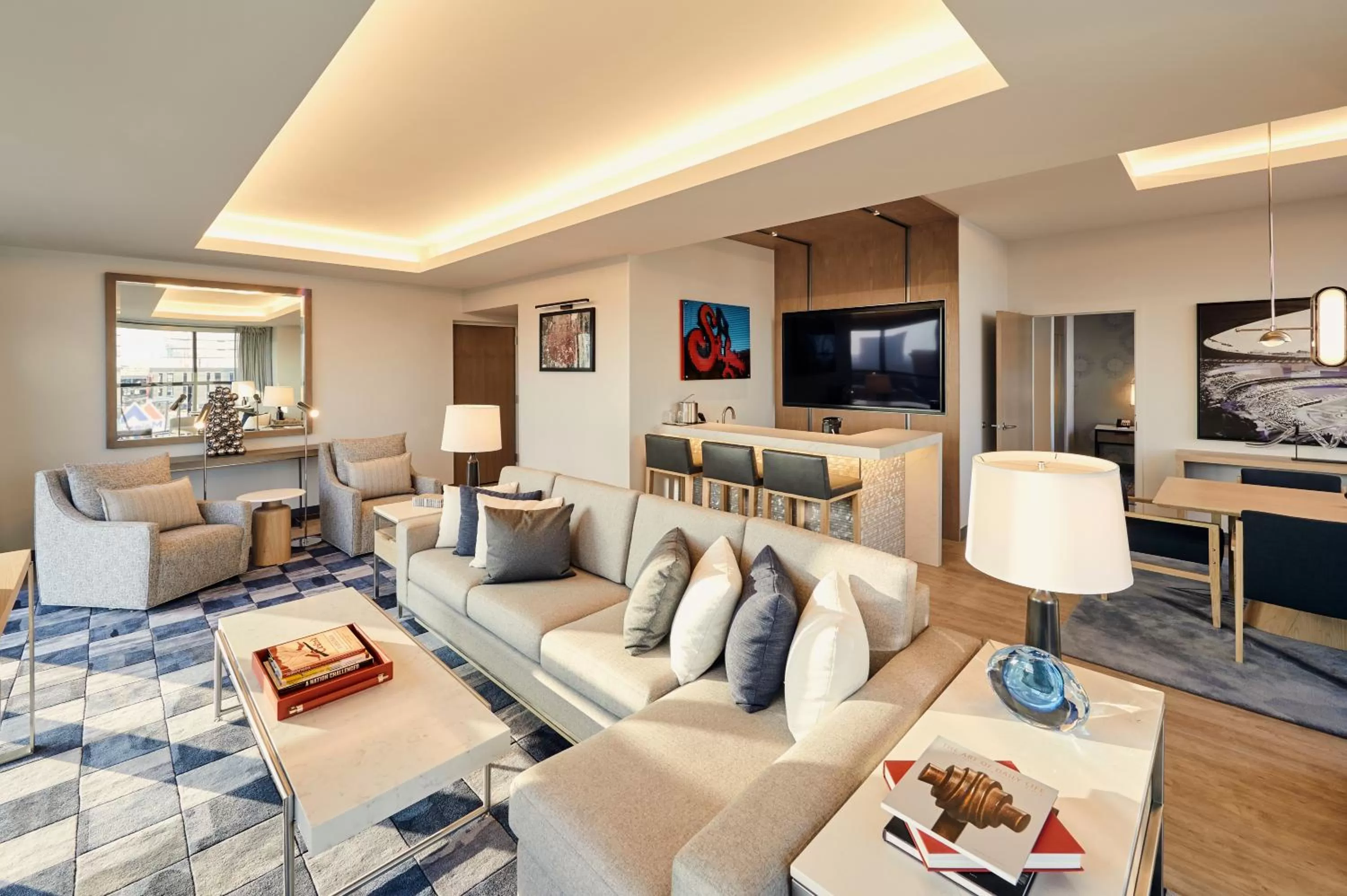 Living room in Live! by Loews - St. Louis