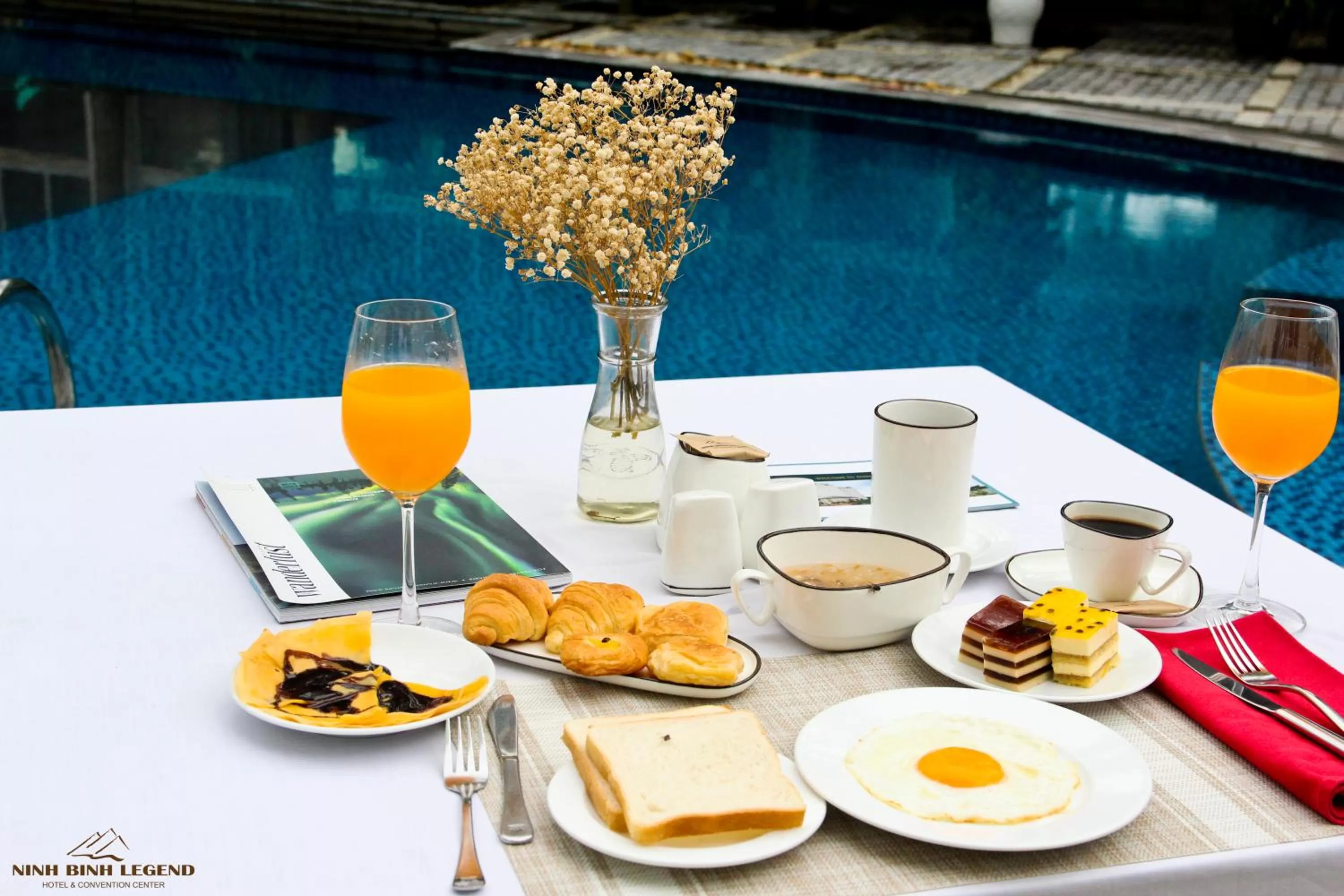 Food and drinks in Ninh Binh Legend Hotel