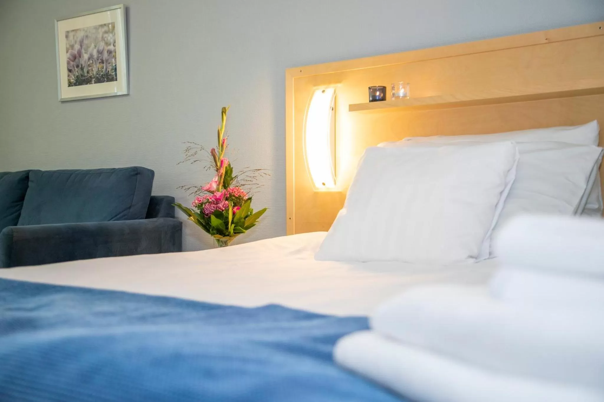 Bed in Hotel Uusikuu