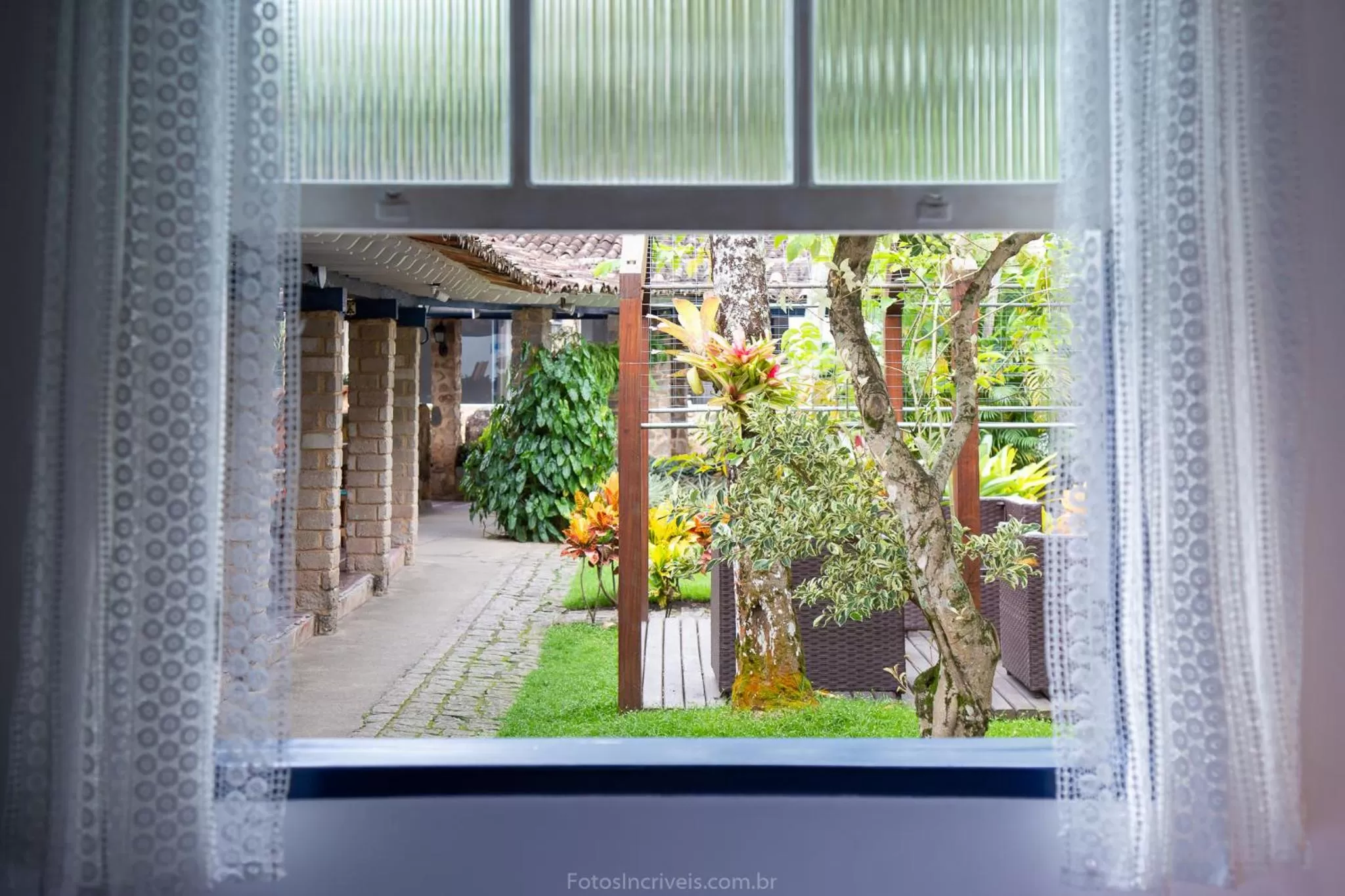 Garden view in Pousada Aconchego