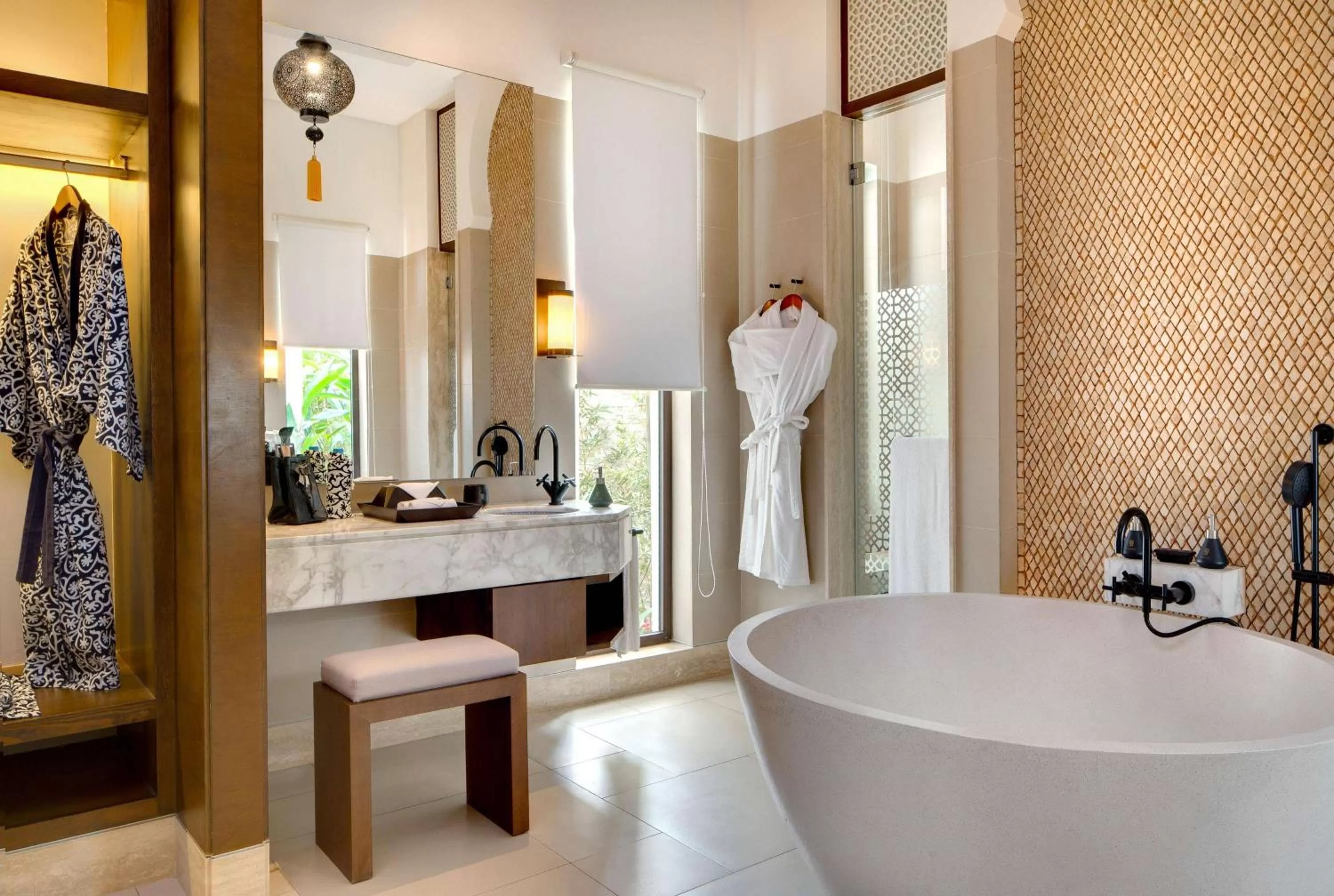 Bathroom in Banyan Tree Tamouda Bay