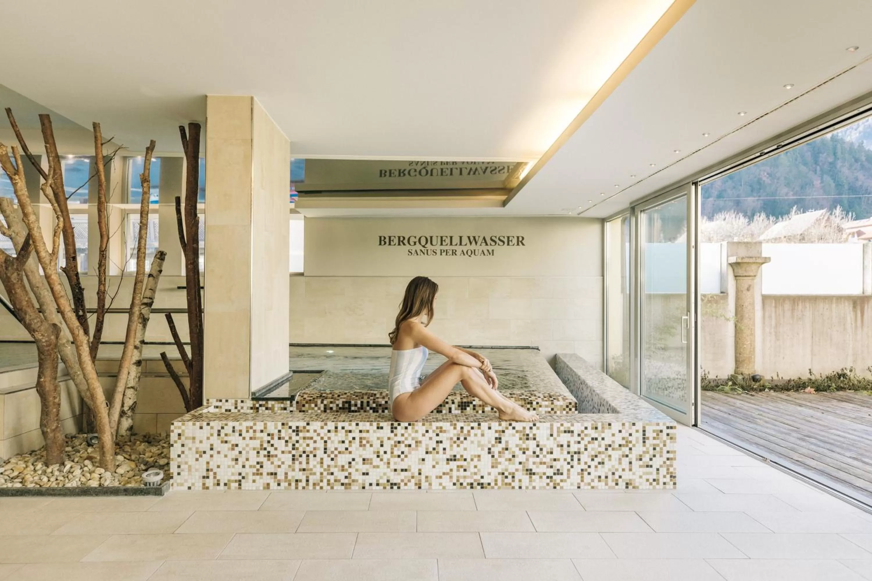 Hot Spring Bath in Hotel Goldener Ochs