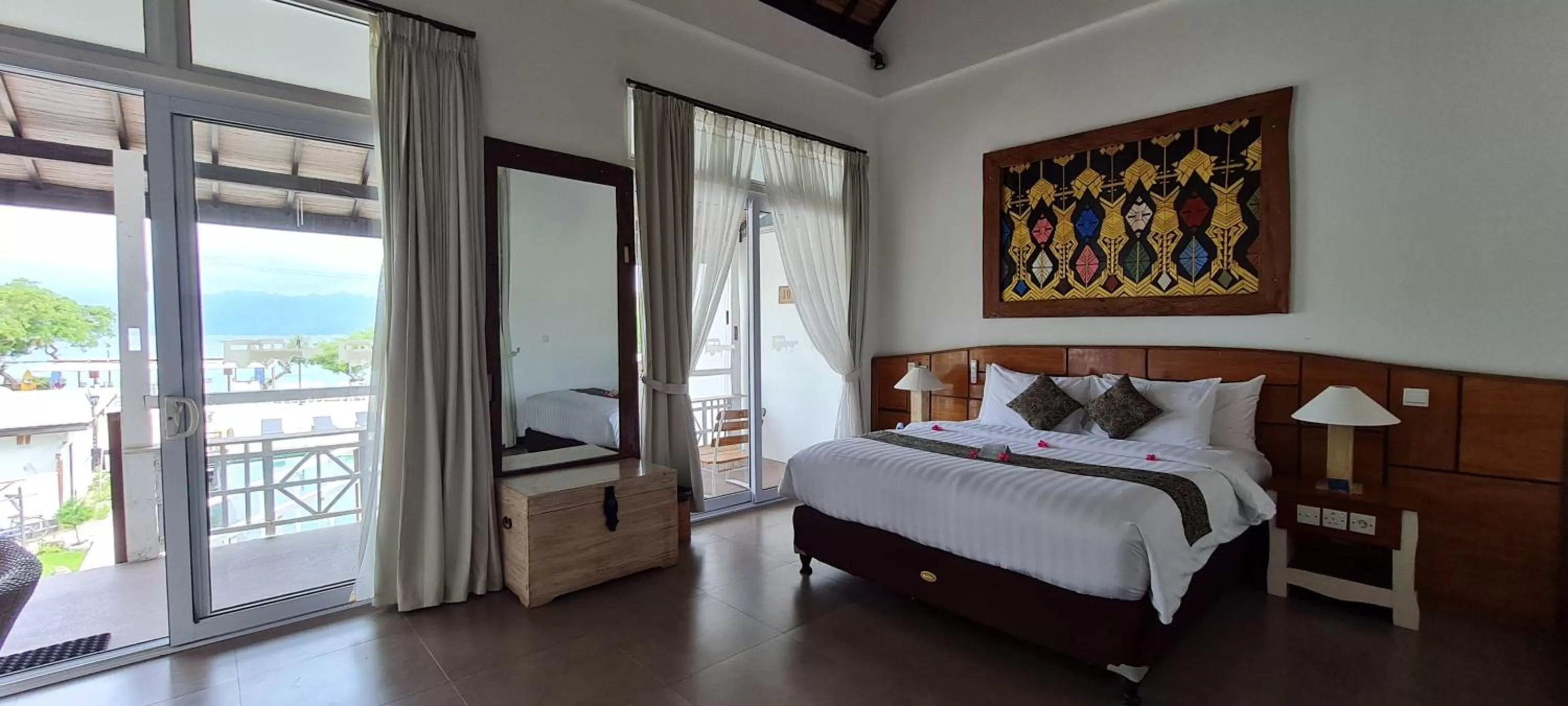 Bedroom, Bed in The Trawangan Resort