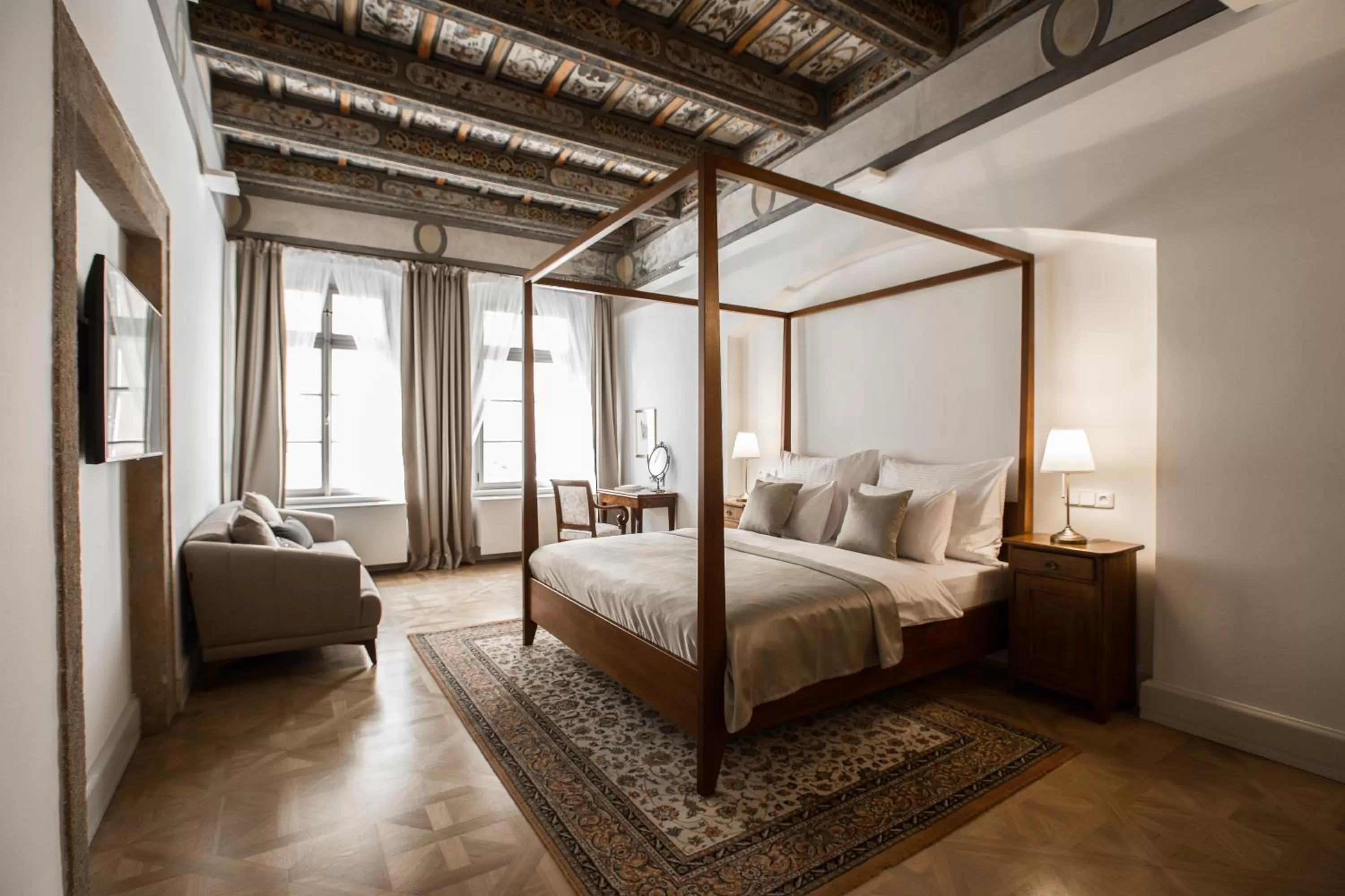 Bed in Hotel Nerudova 211