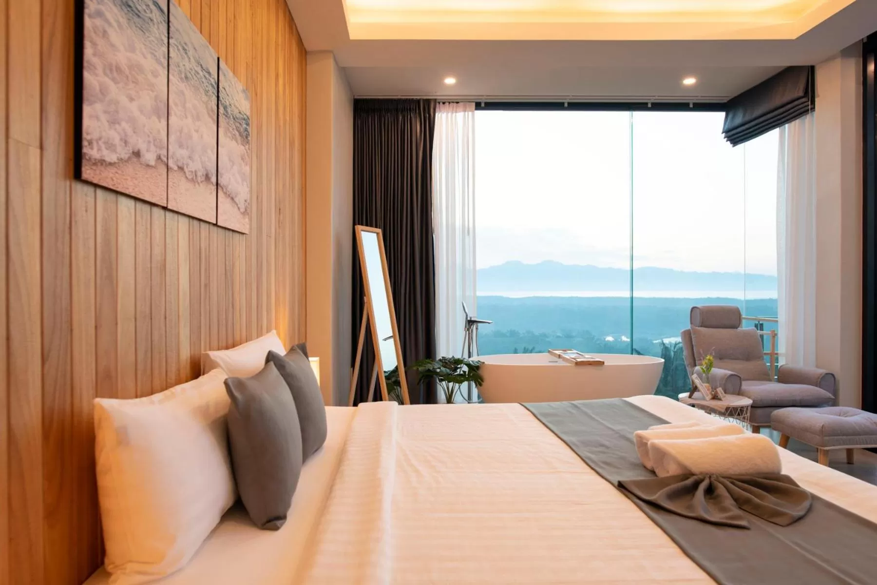 Bed in Ao Luek Panoramic Pool-SHA Plus