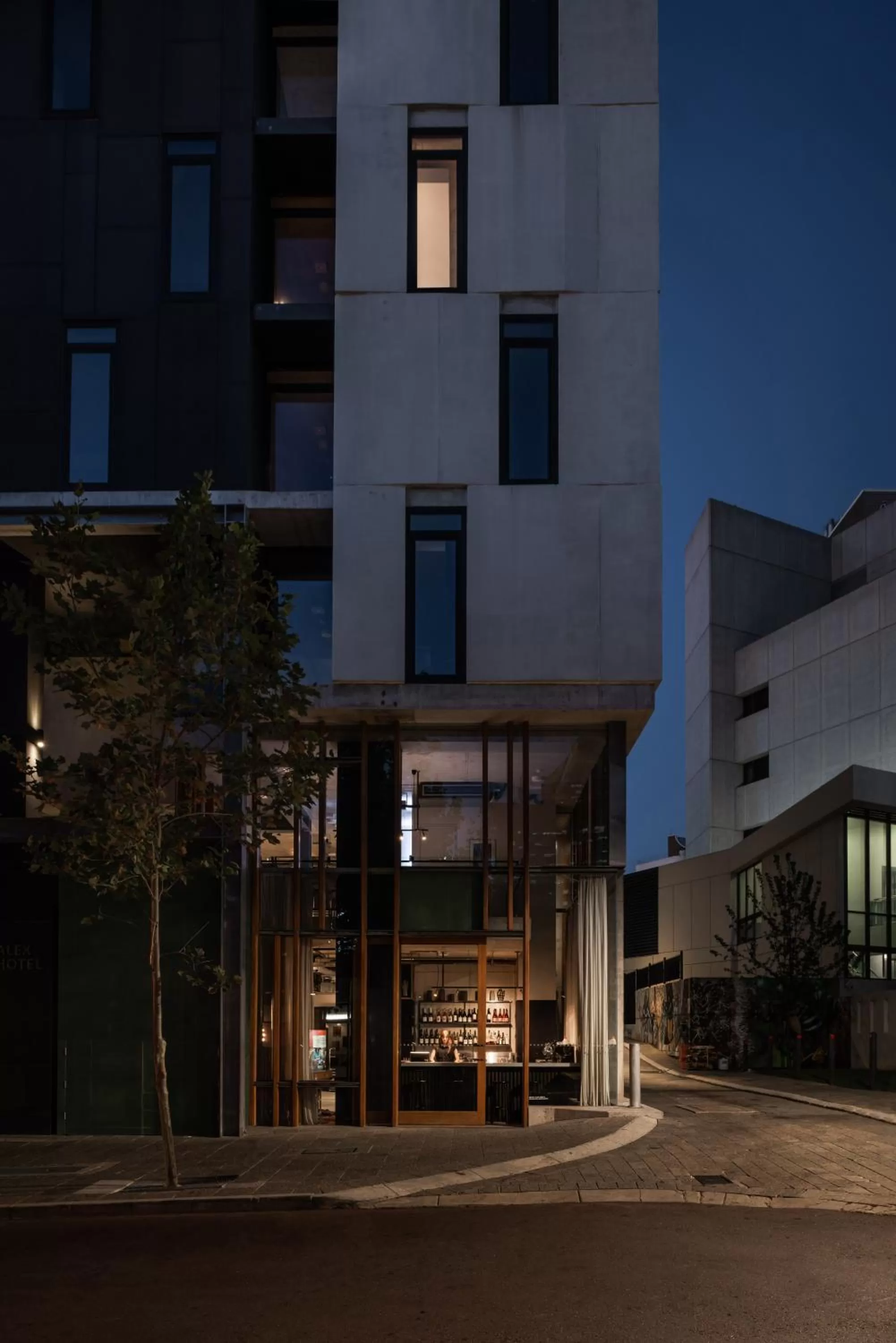 Facade/entrance in Alex Hotel