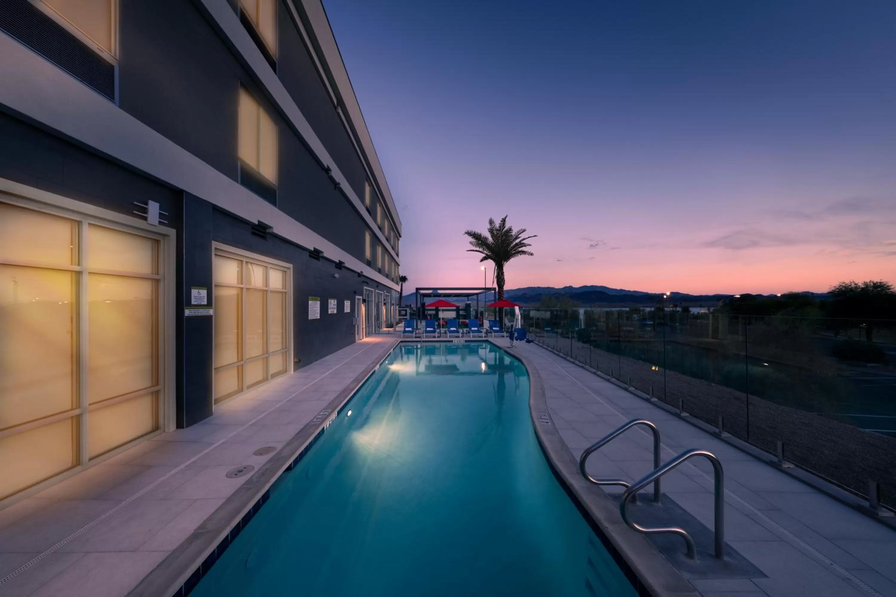 Pool view in Home2 Suites By Hilton Lake Havasu City