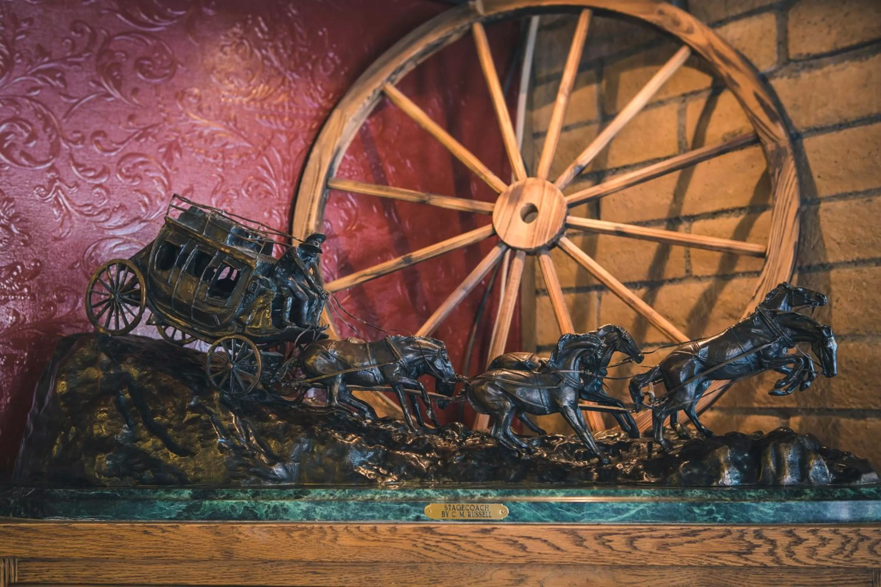 Decorative detail in The Stagecoach Inn