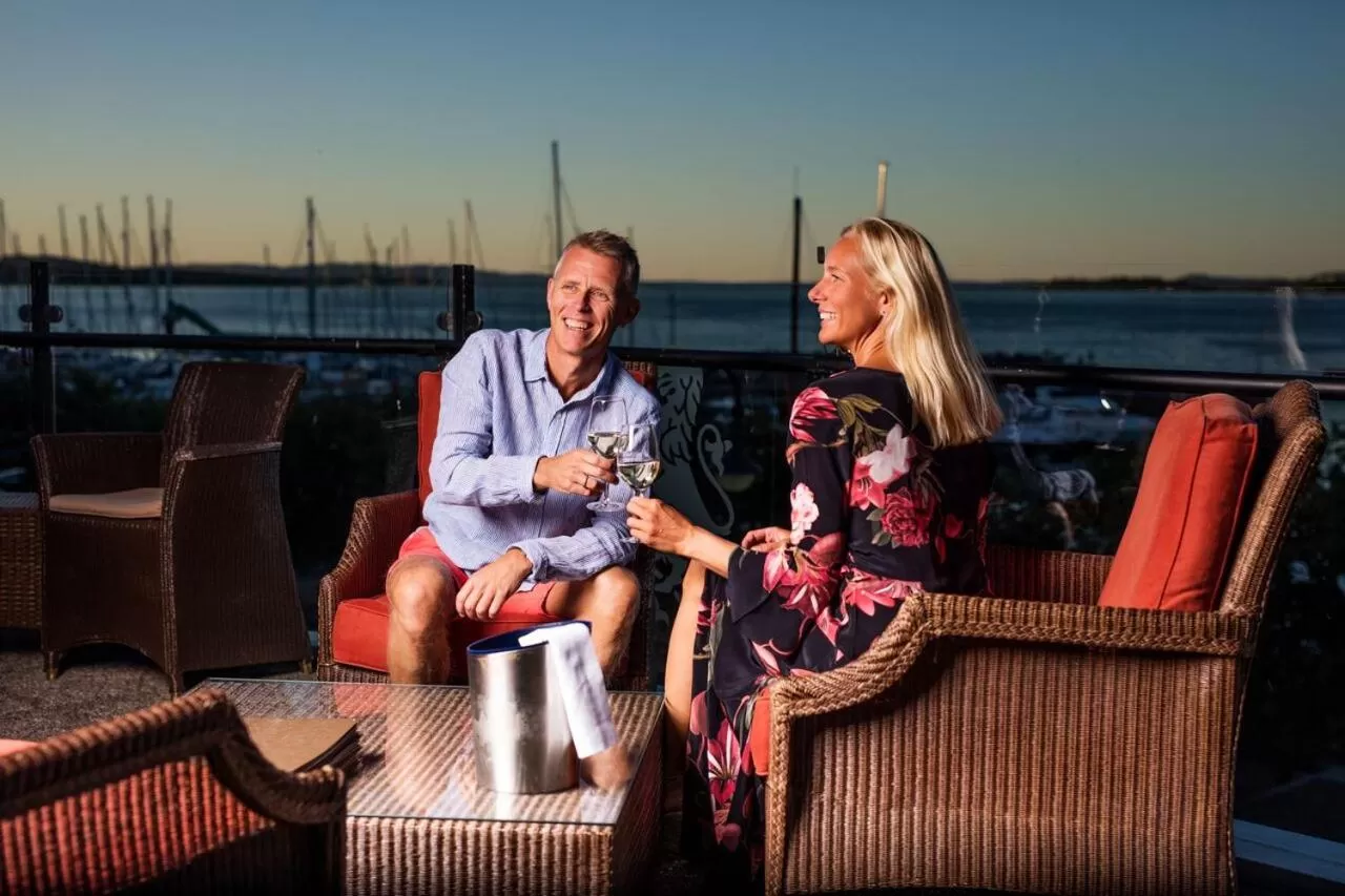 Patio in Grand Hotel Åsgårdstrand - Unike Hoteller