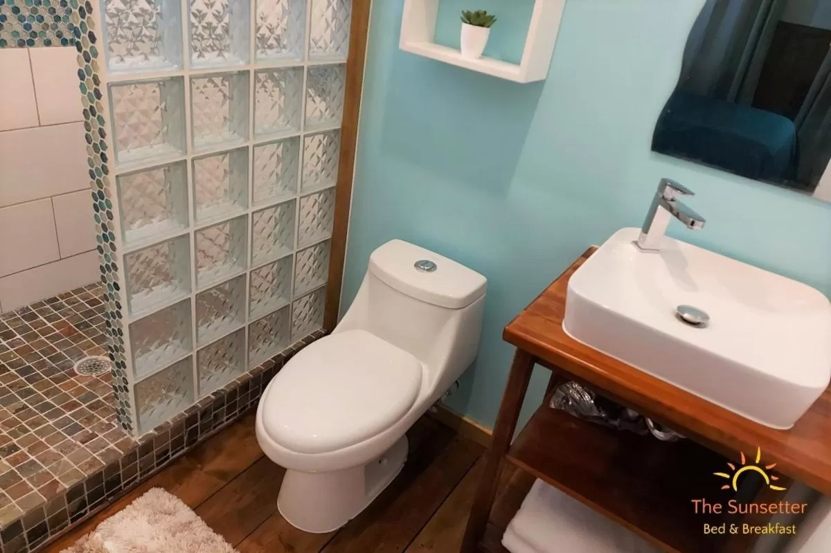 Bathroom in The Sunsetter Bed & Breakfast