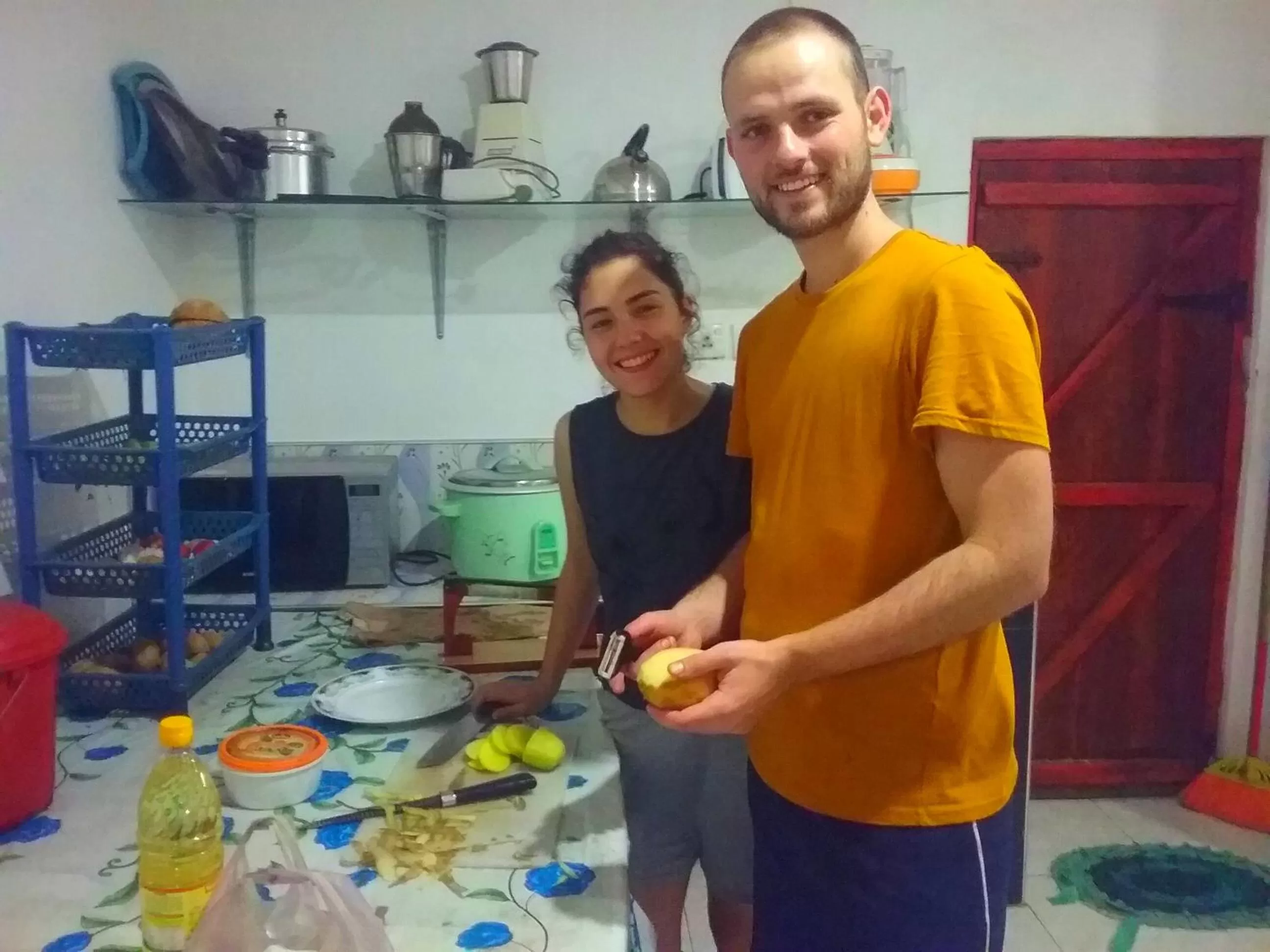 Guests in Jungle Face Inn