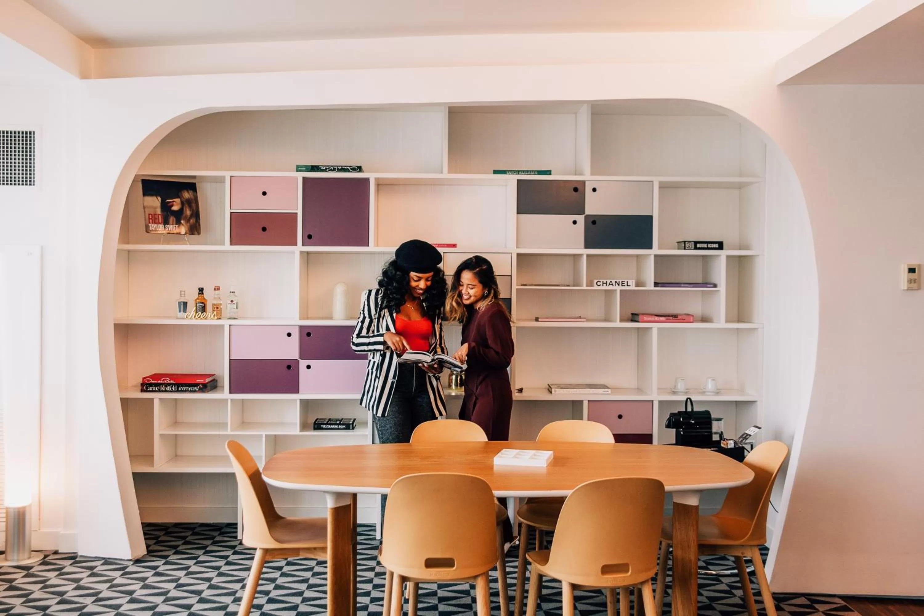 Living room in W Hoboken