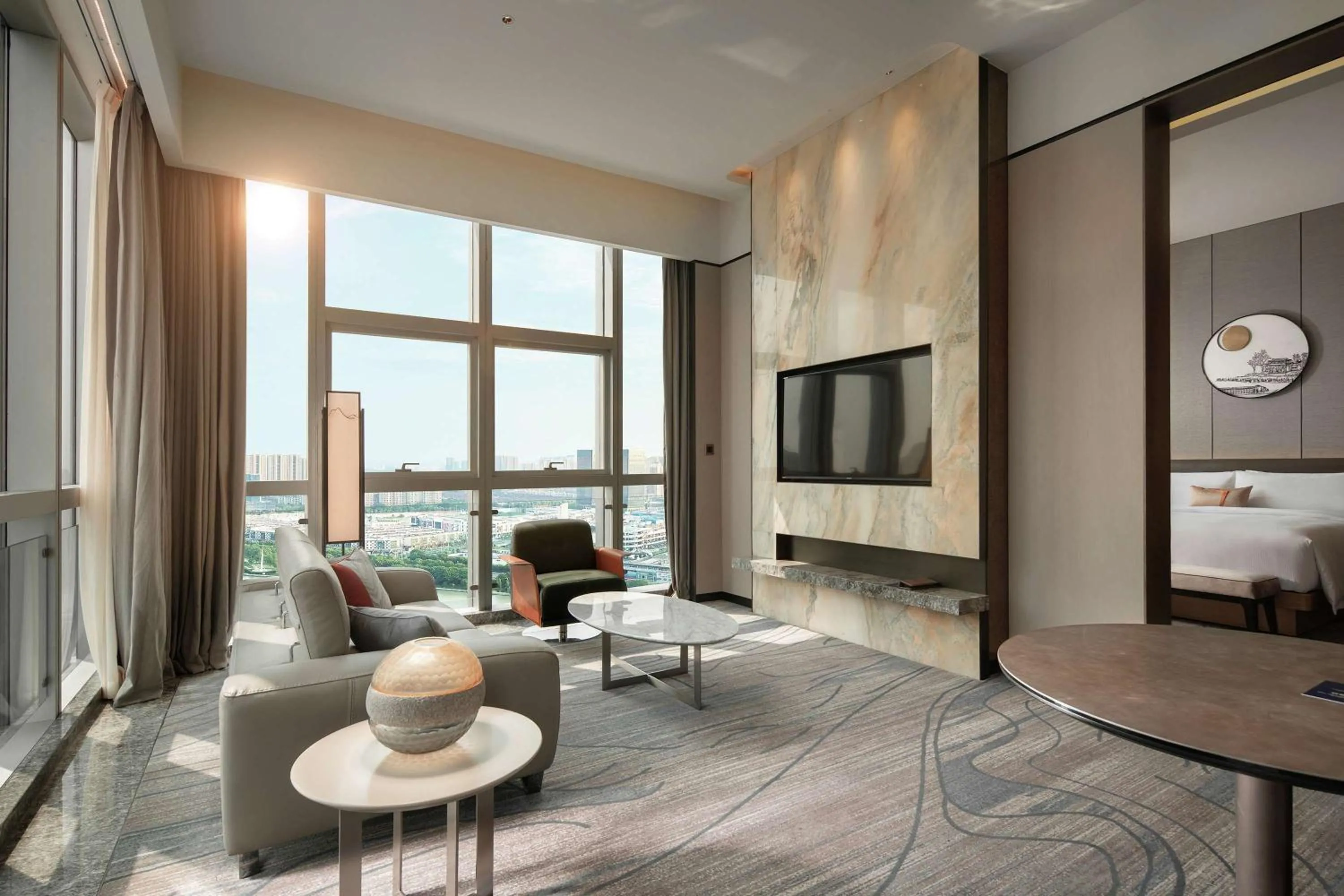 Living room in Doubletree By Hilton Suzhou Wujiang