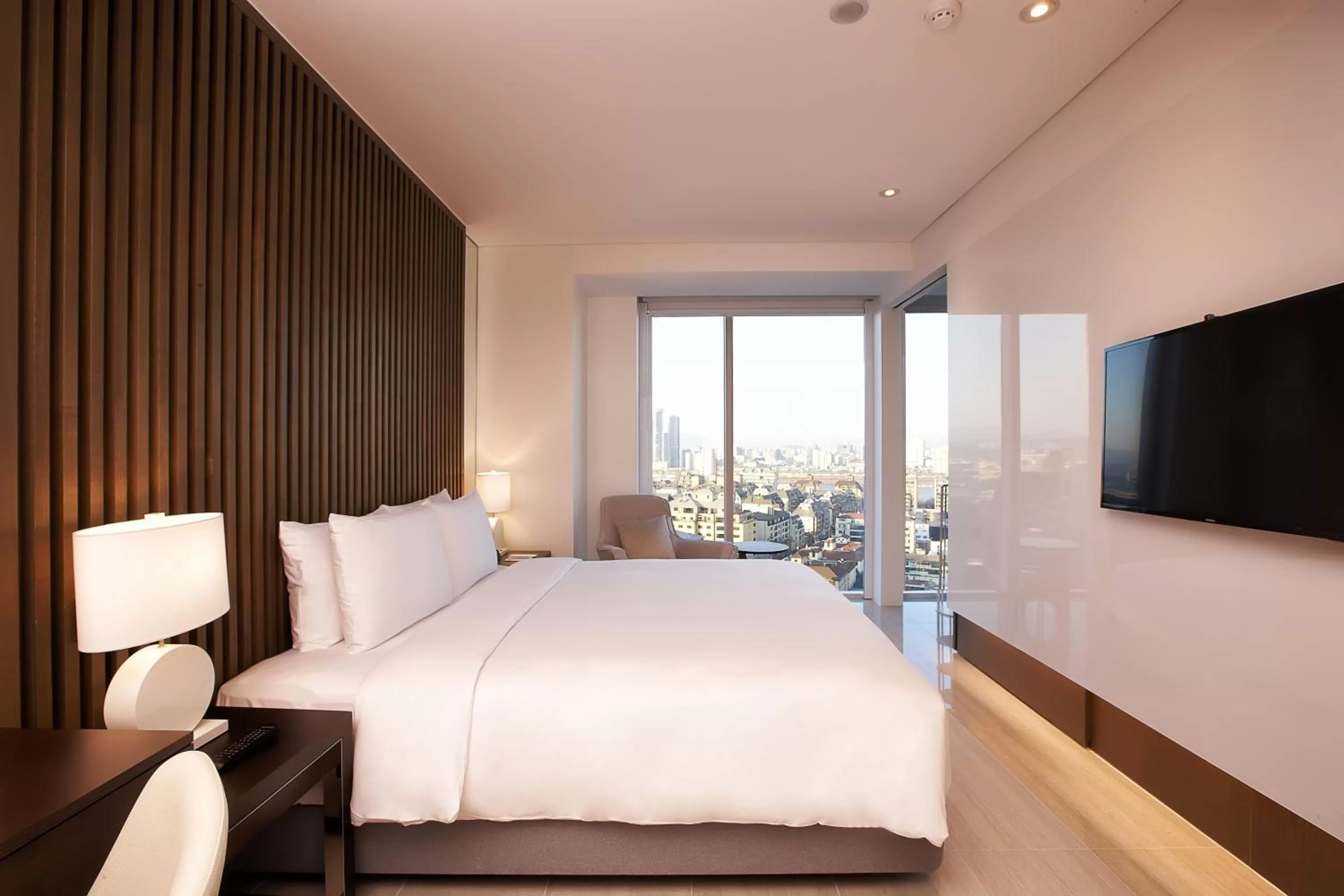 Bed in Hotel Entra Gangnam