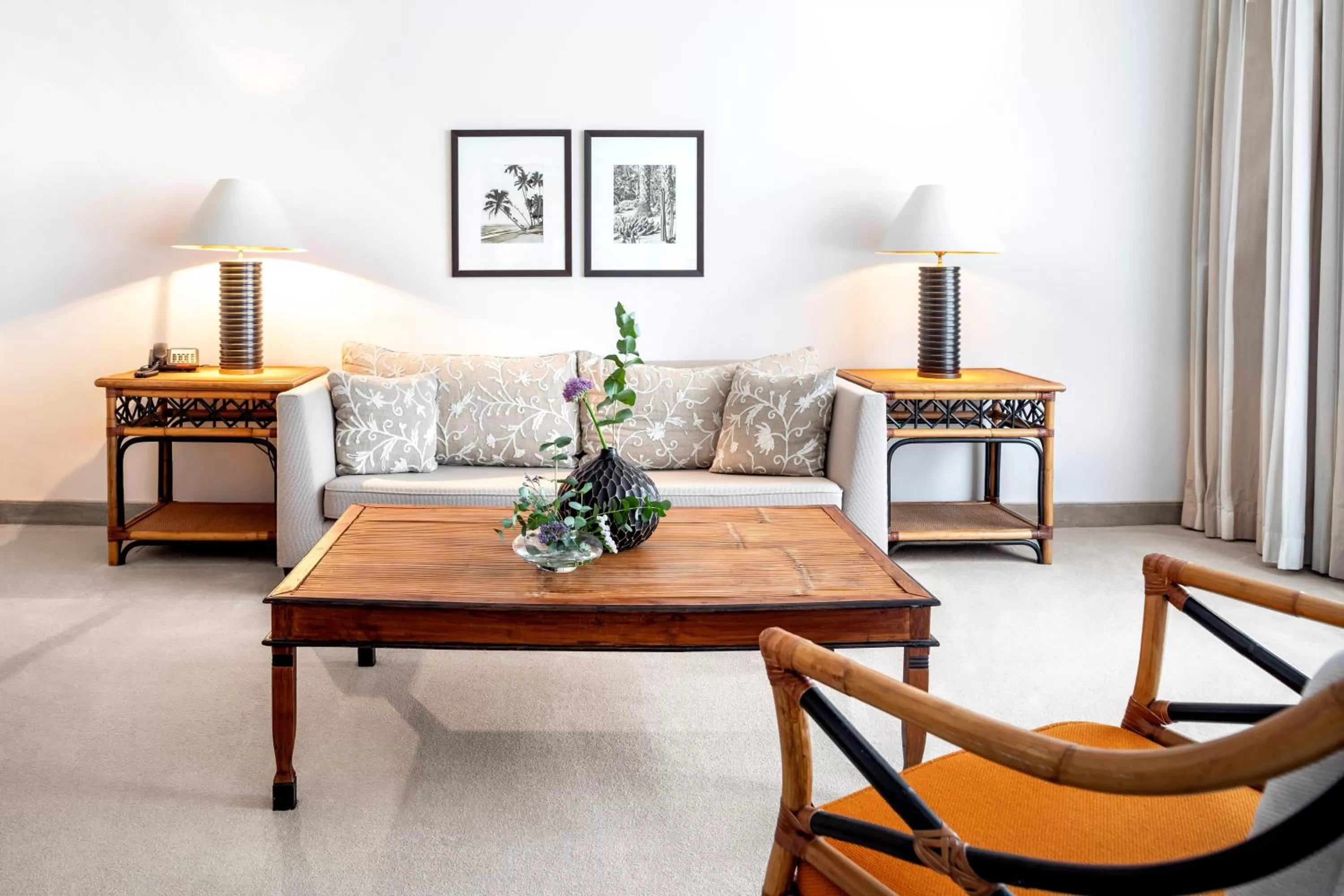 Seating area in The Mandala Suites