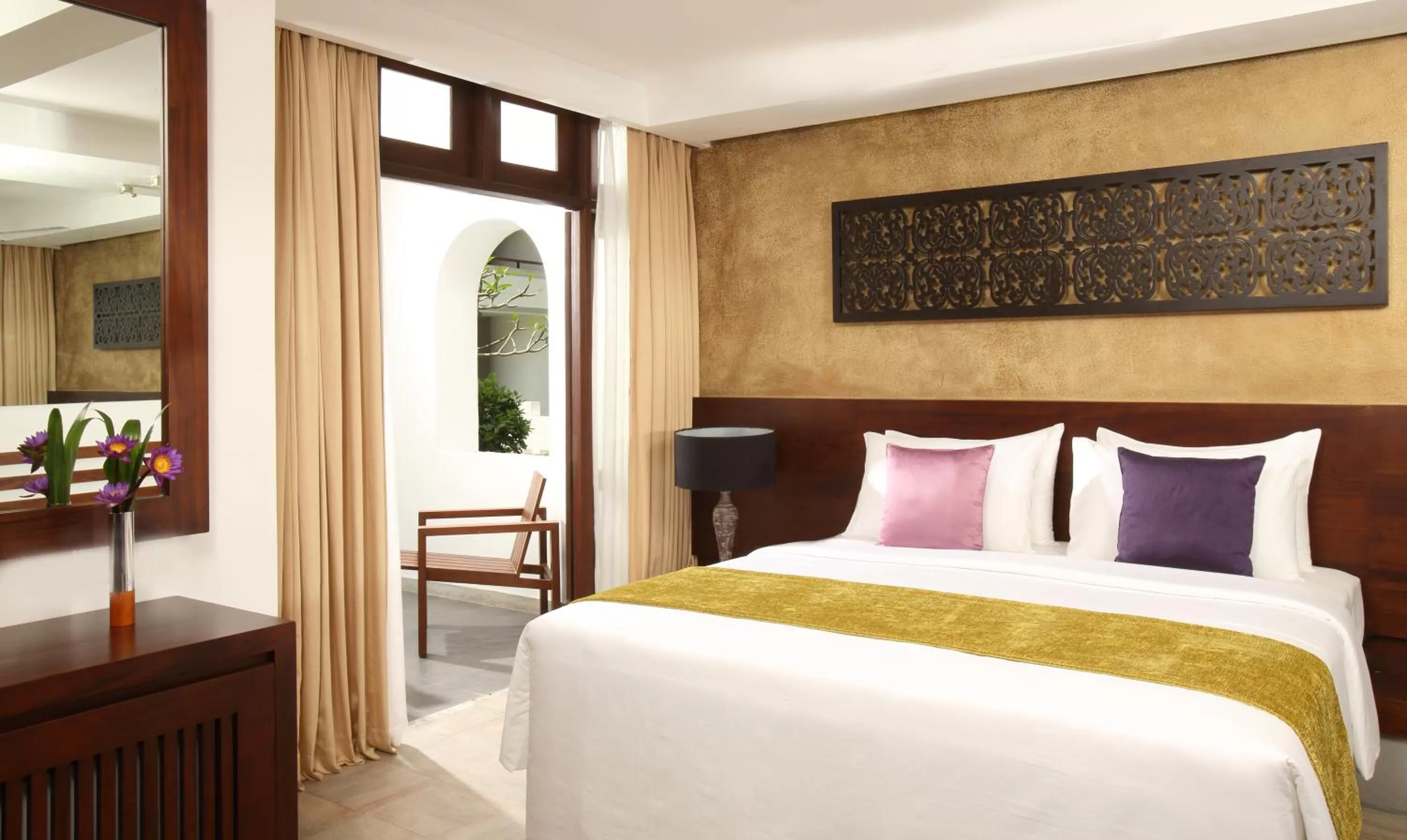 Bed in Avani Kalutara Resort