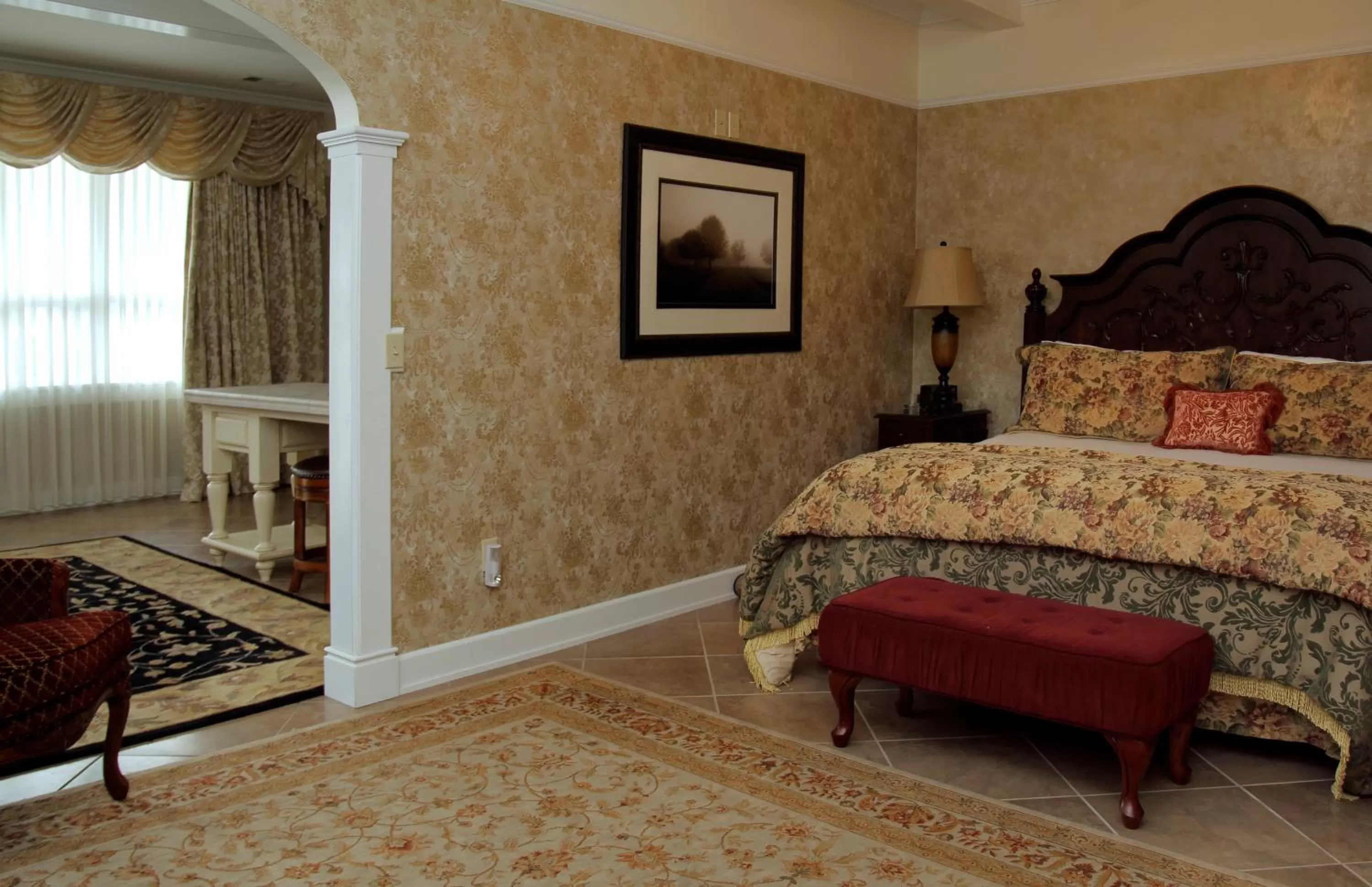 Bed in Victorian Inn