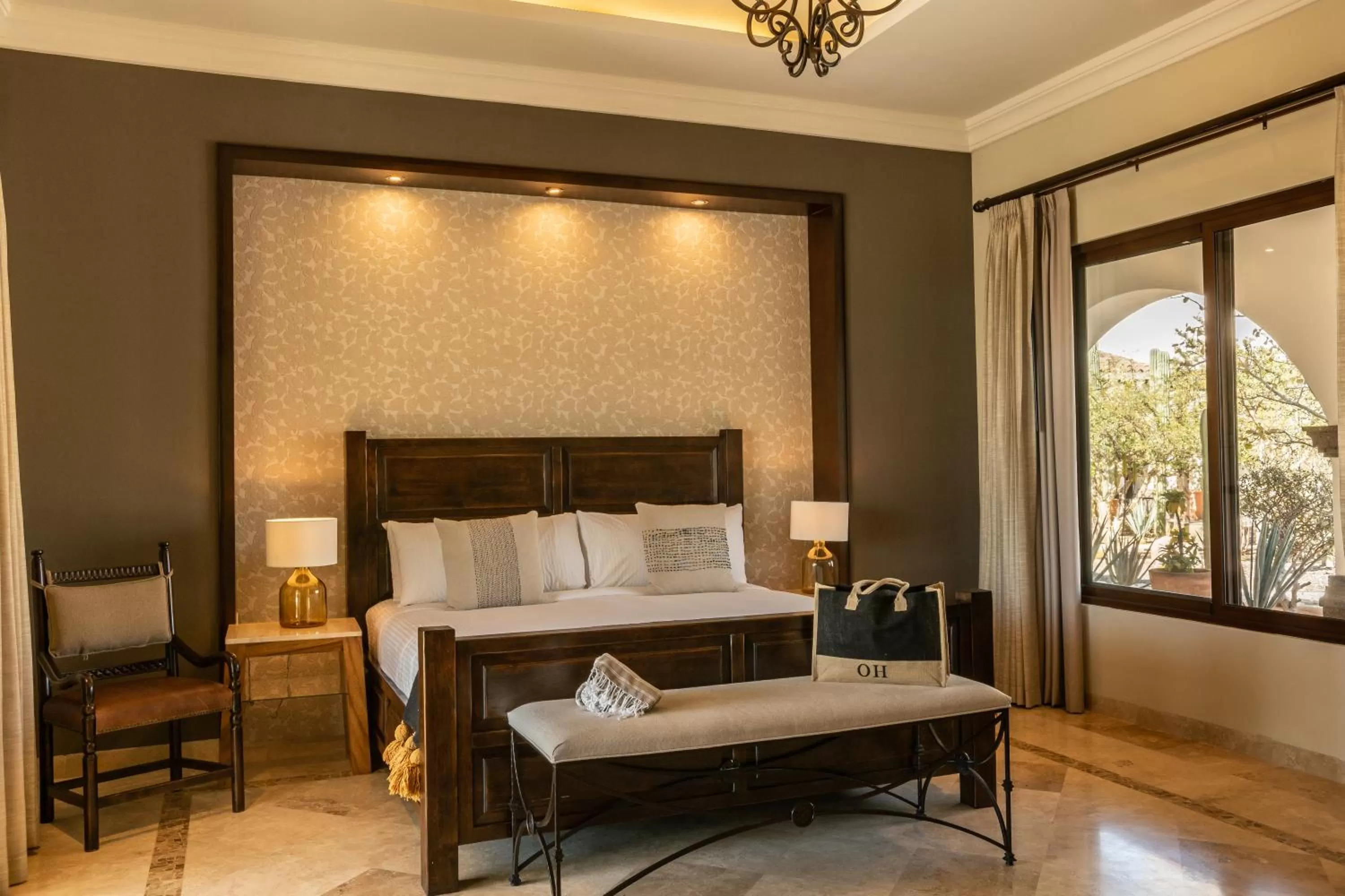 Bedroom, Bed in Orchid House Baja