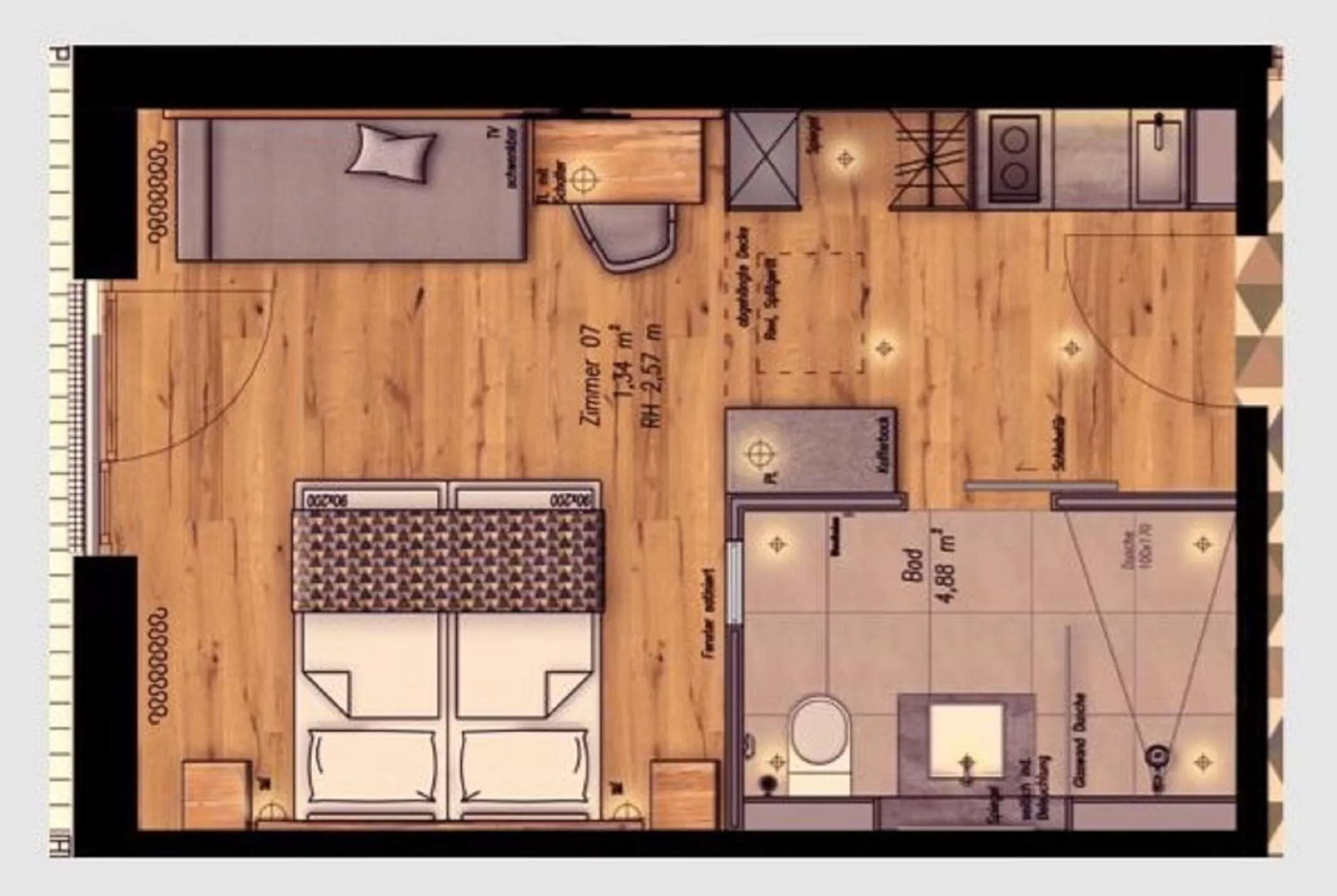 Floor plan in Walhalla Hotel Regensburg Hoeferer 4 Sterne Superior