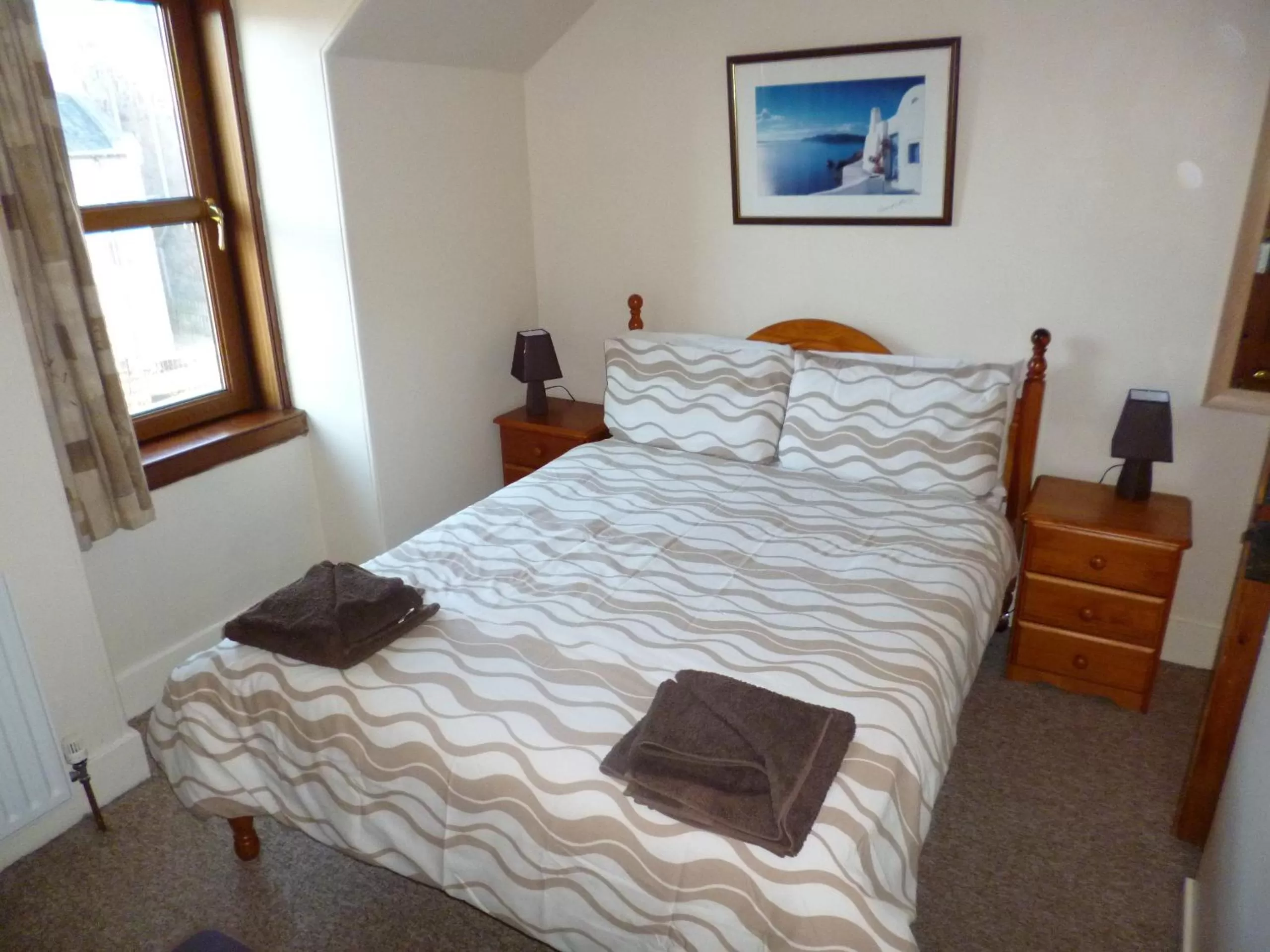 Bed in The Quaich B&B