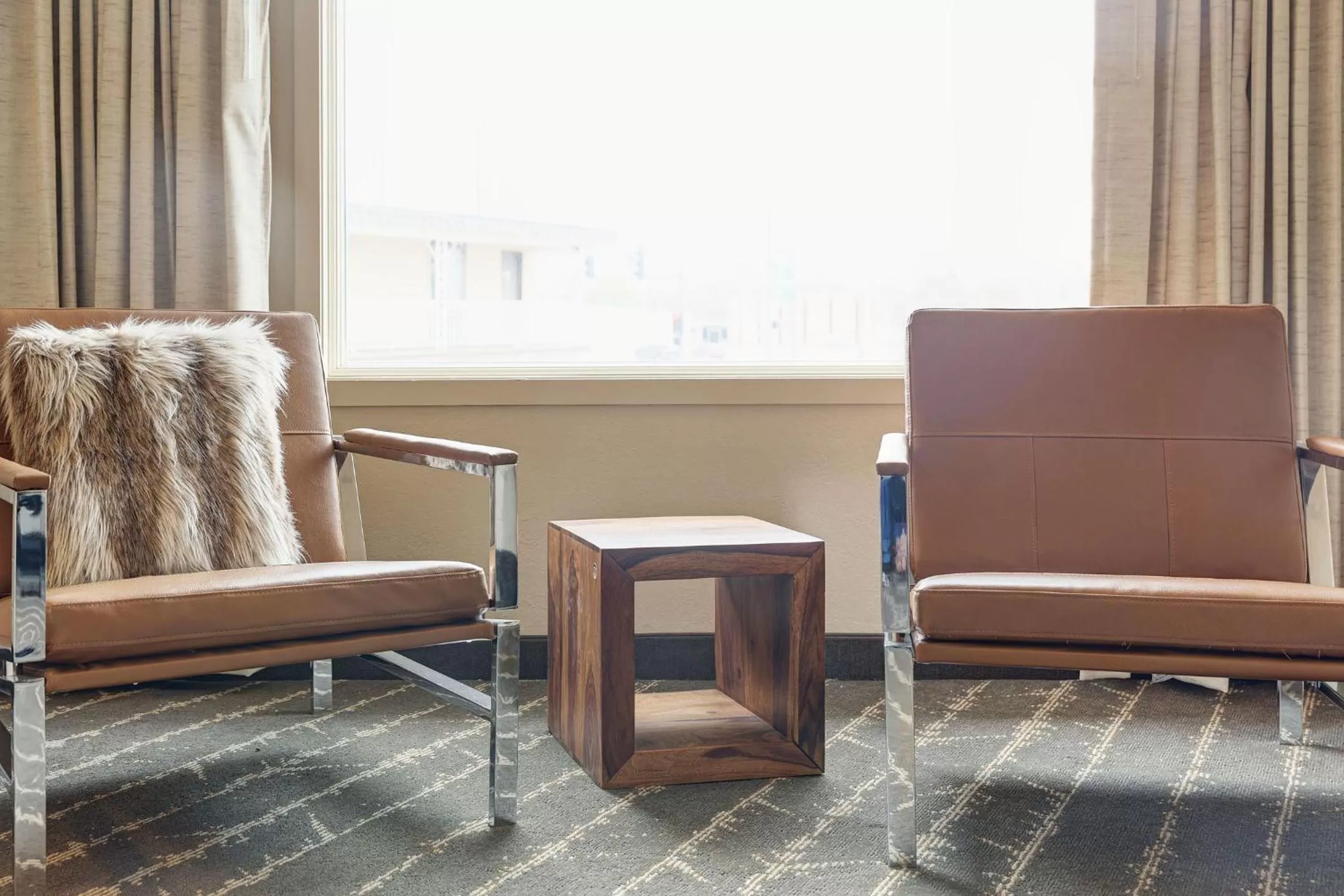 Seating area in El Rancho Hotel