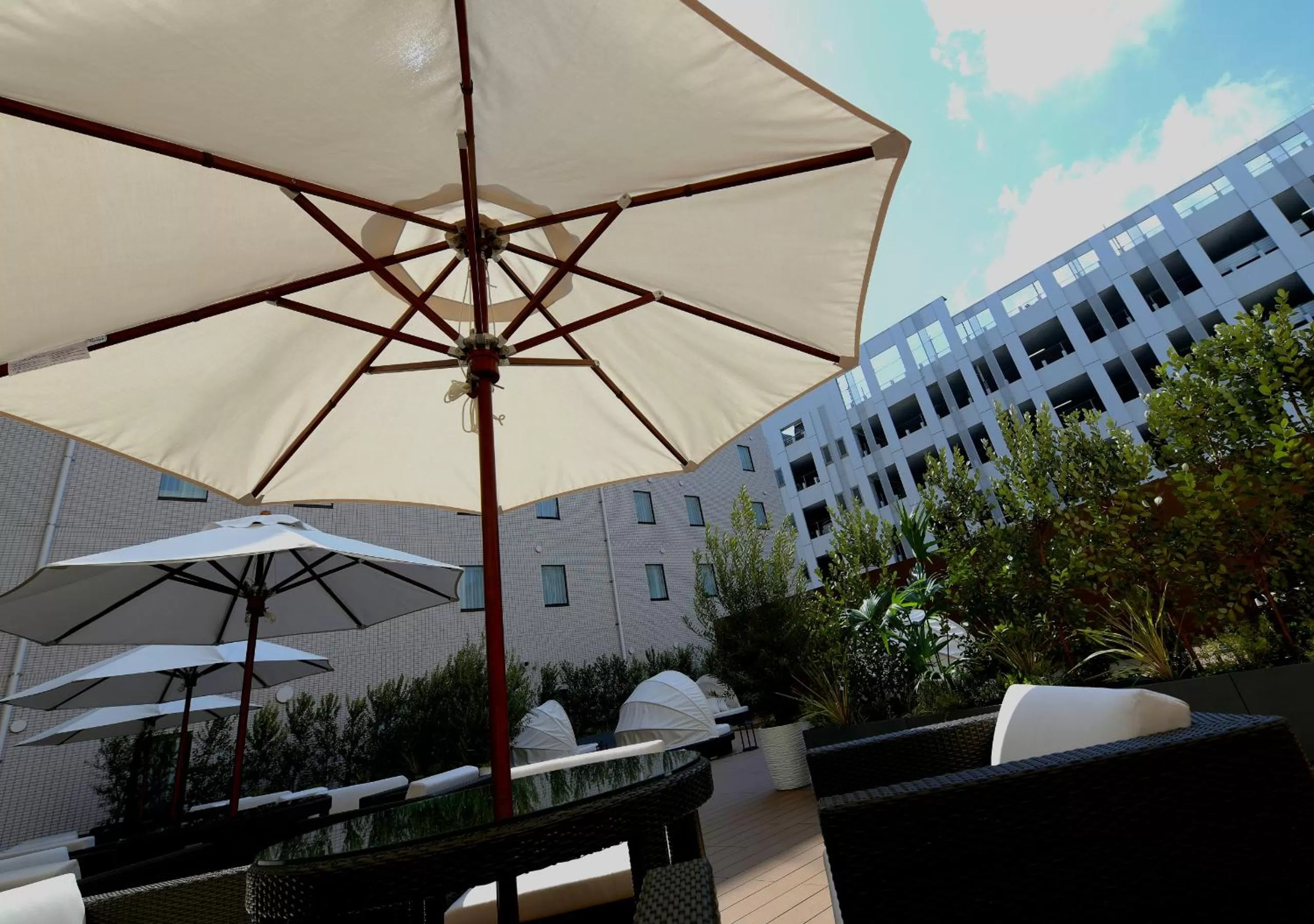 Garden in Oriental Hotel Fukuoka Hakata Station