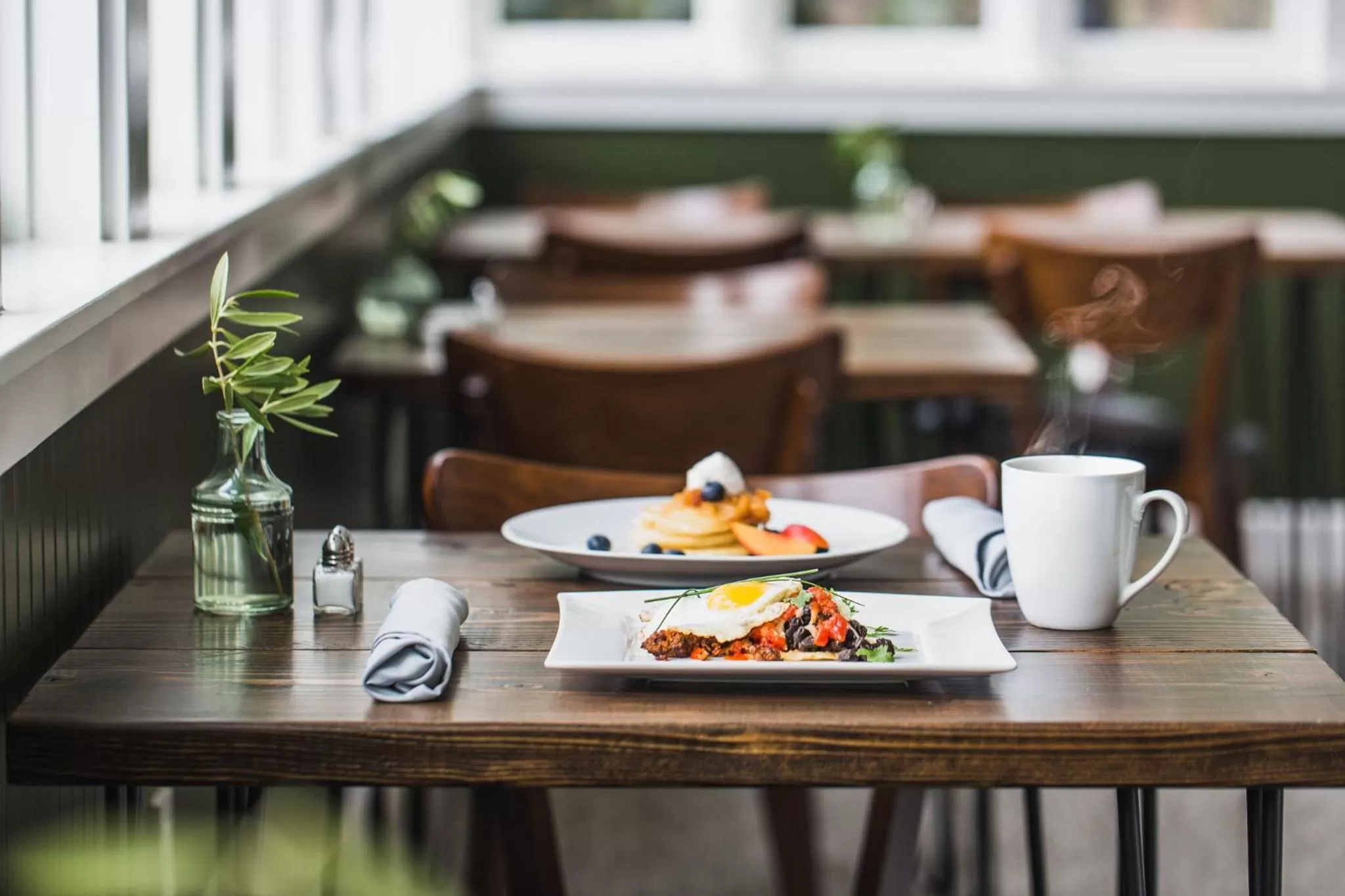 American breakfast in Olea Hotel