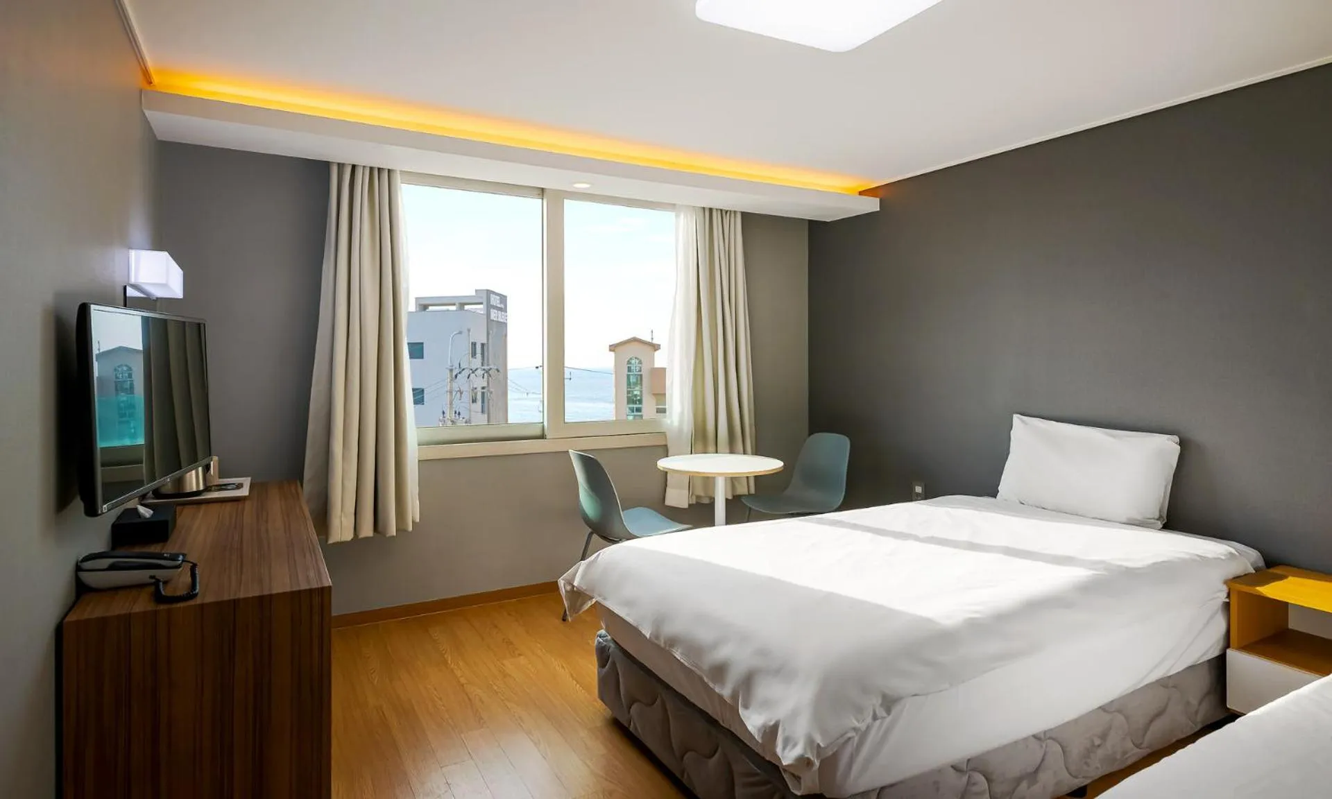 Bed in Pampas Hotel Jeju