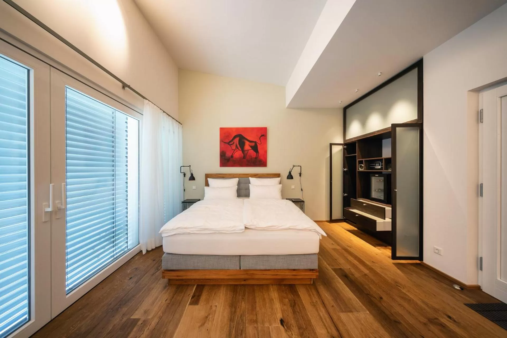 Bed in MotelplusHotel BiggeSeeFront