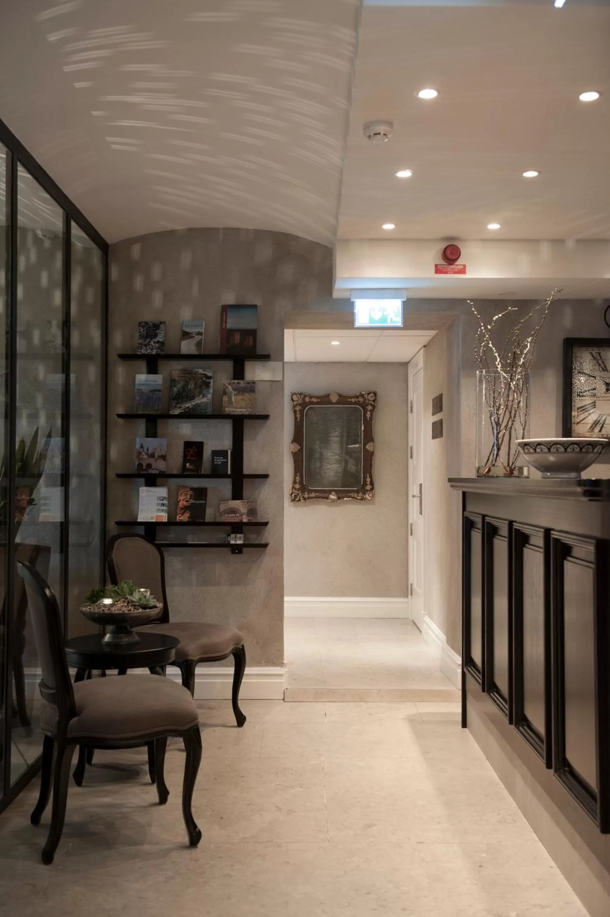 Lobby or reception in Hotell Slottsbacken