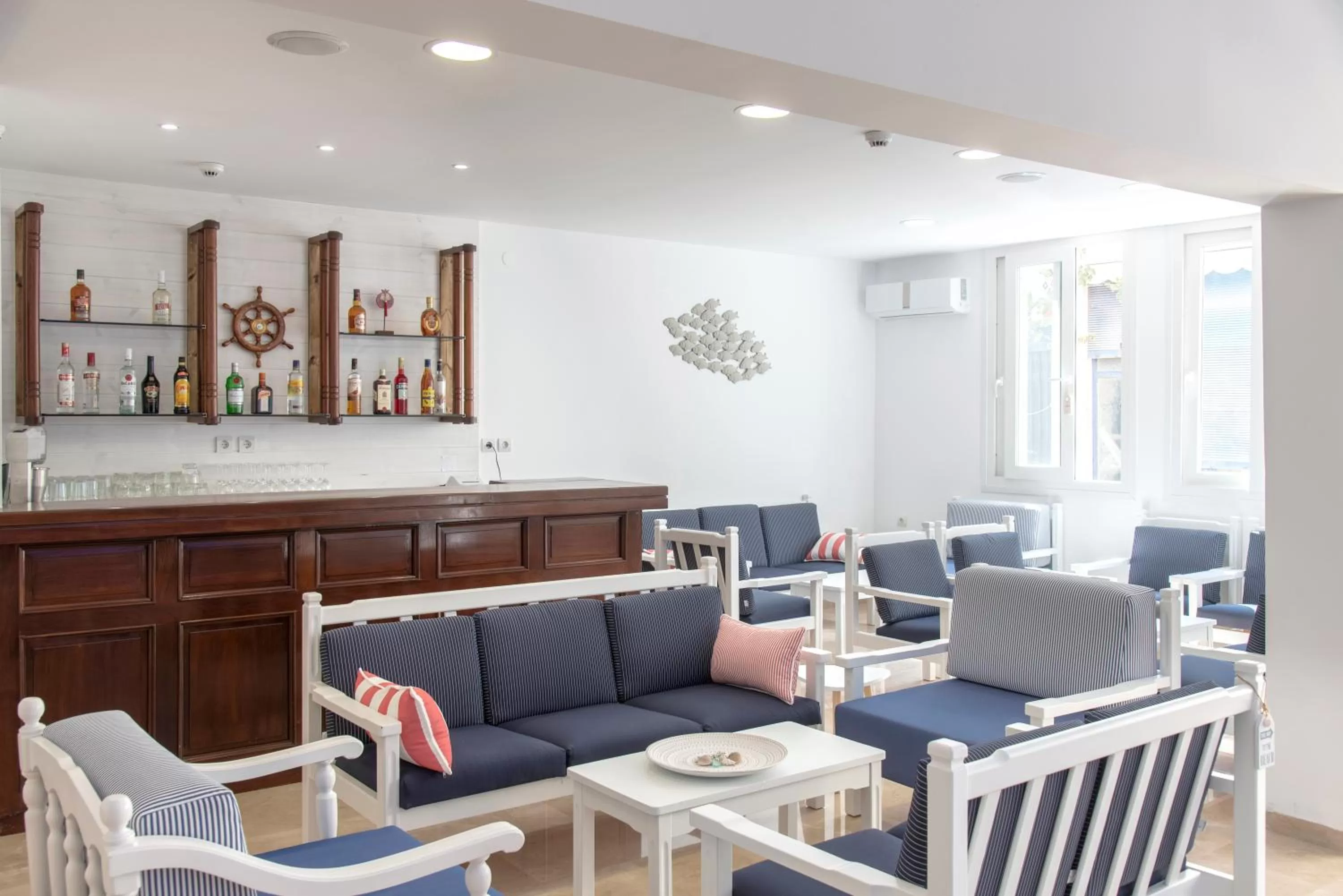 Lounge or bar in Naiades Marina Hotel