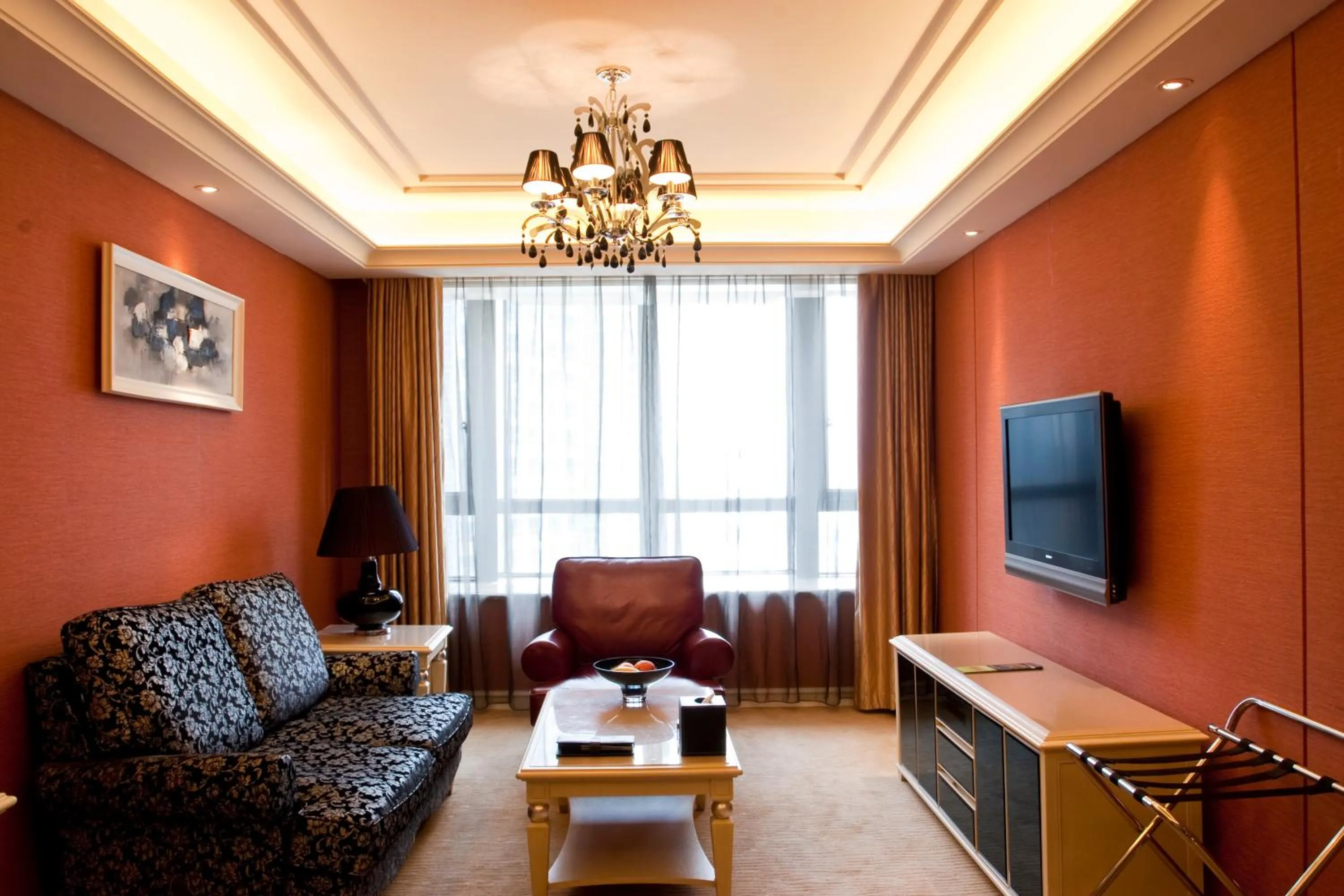 Living room in Wealthy All Suite Hotel Suzhou