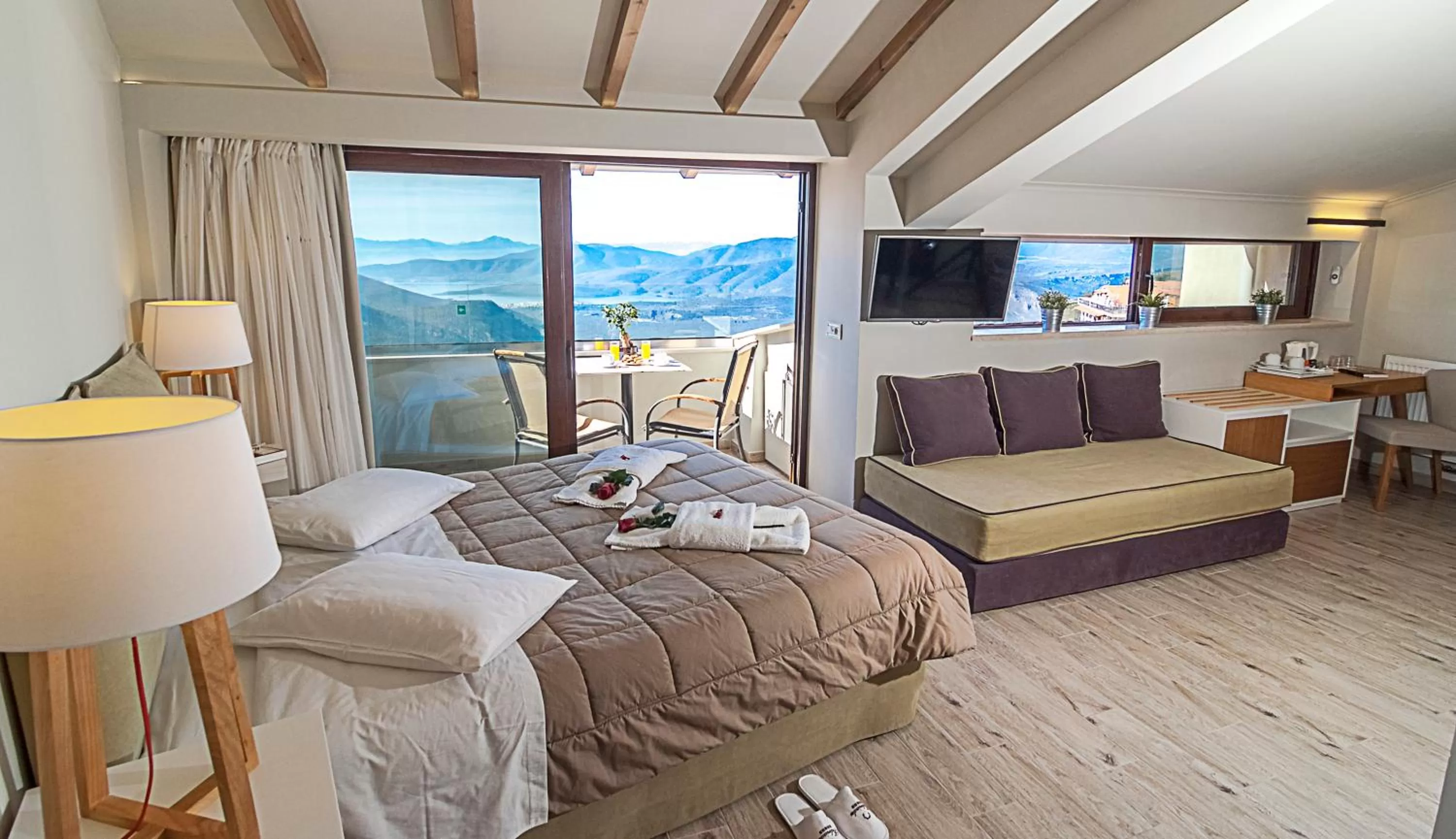 Bedroom in Fedriades Delphi Hotel