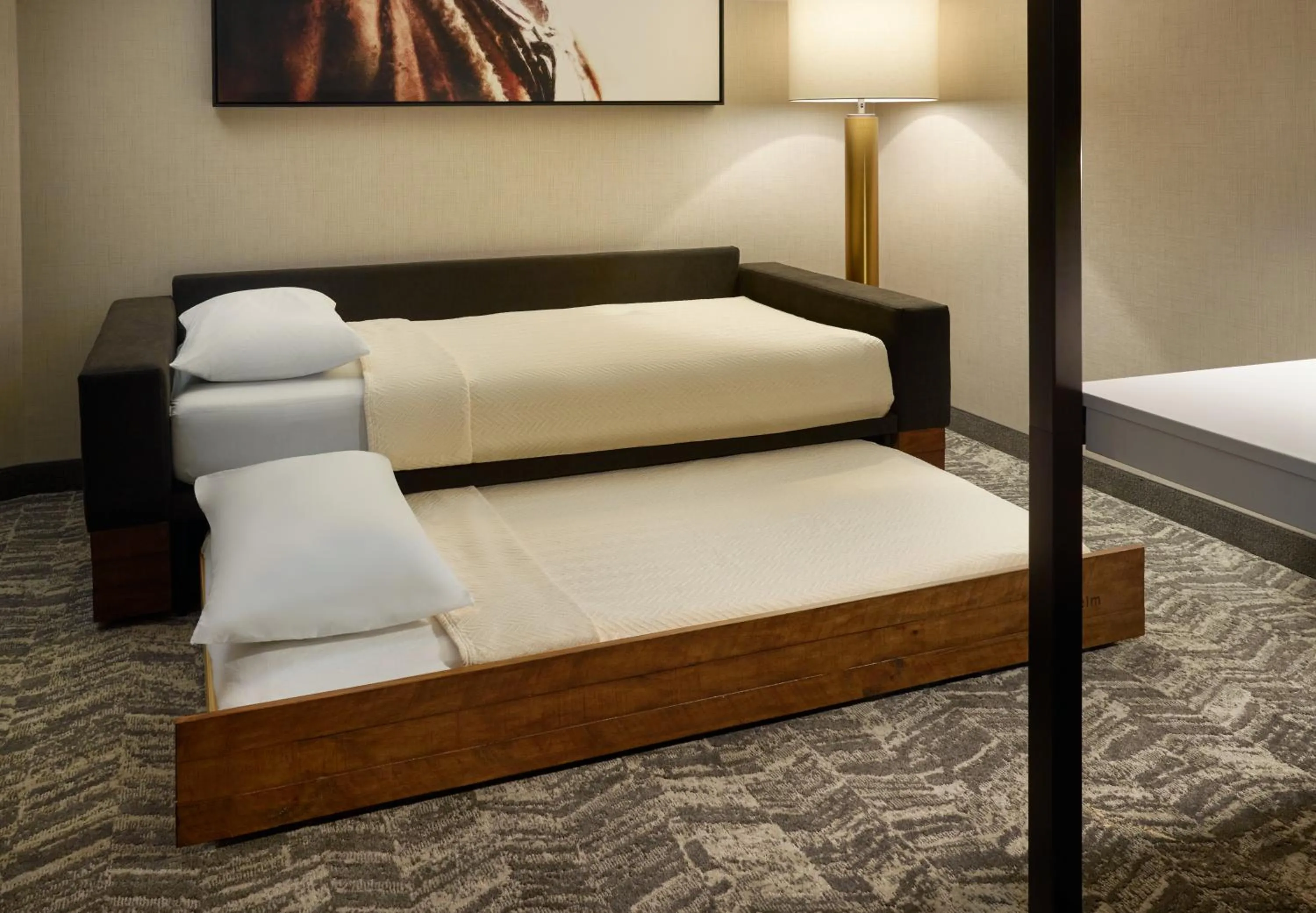 One-Bedroom King Suite with Trundle Bed and Garden View in SpringHill Suites by Marriott Franklin Mint