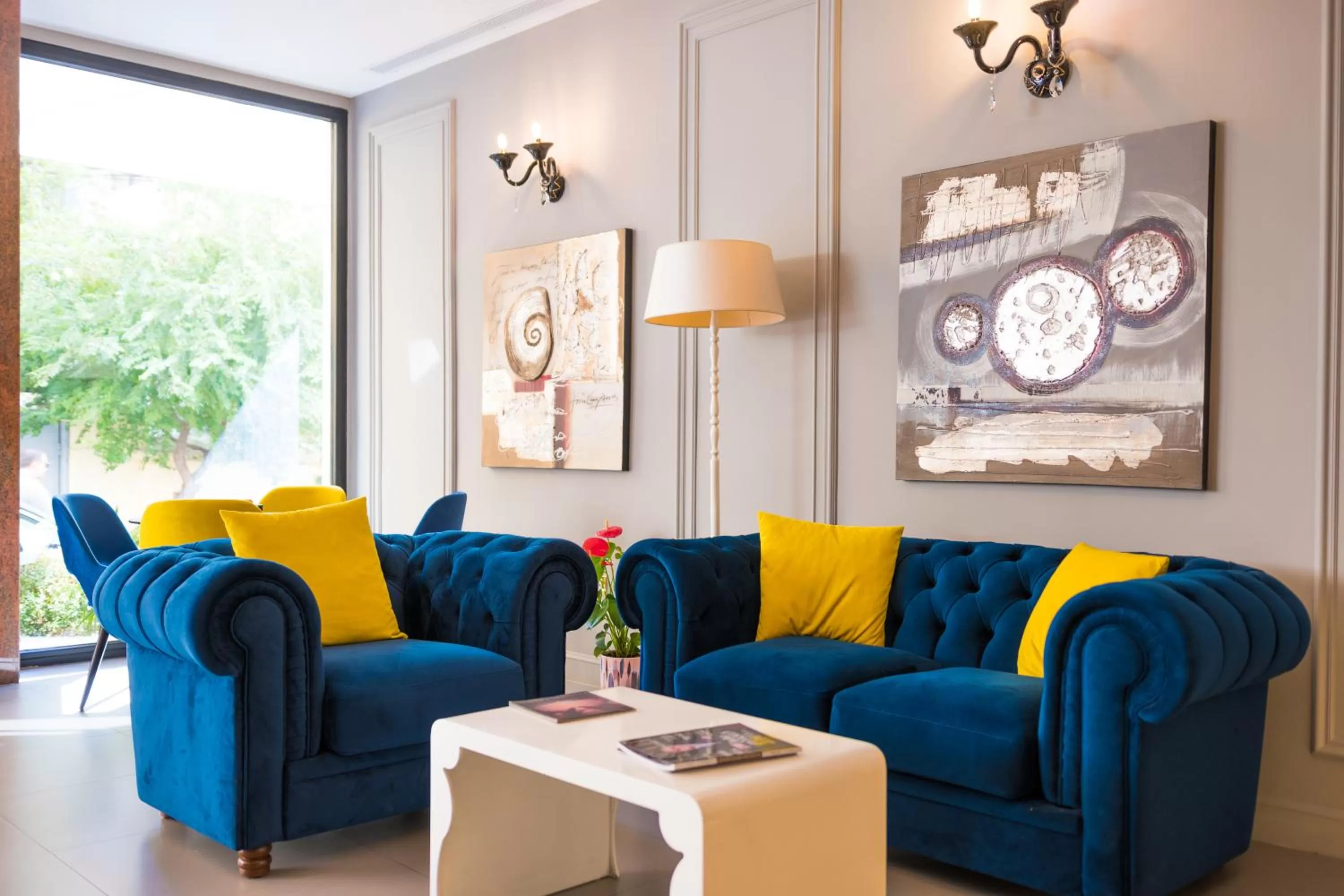 Seating area in Golden City Hotel , Tirana