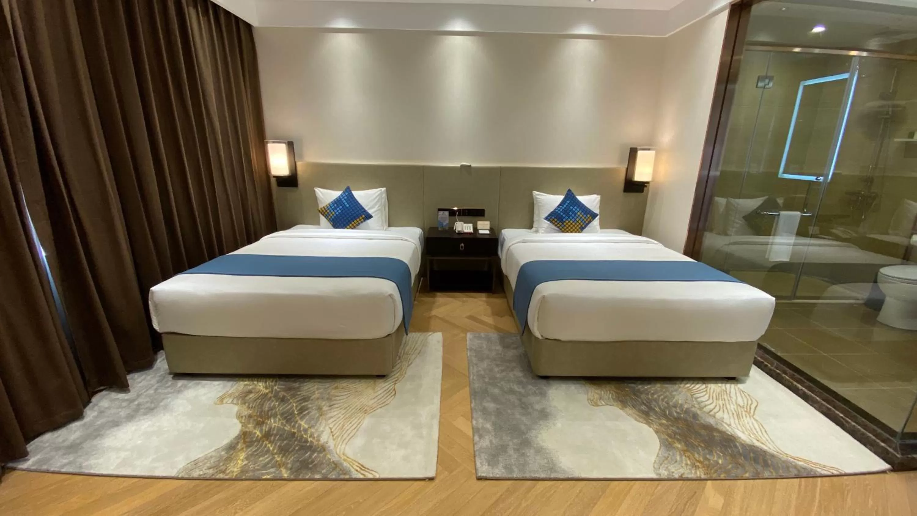 Photo of the whole room, Bed in Ocean Delight Boutique Hotel 海悦精品酒店