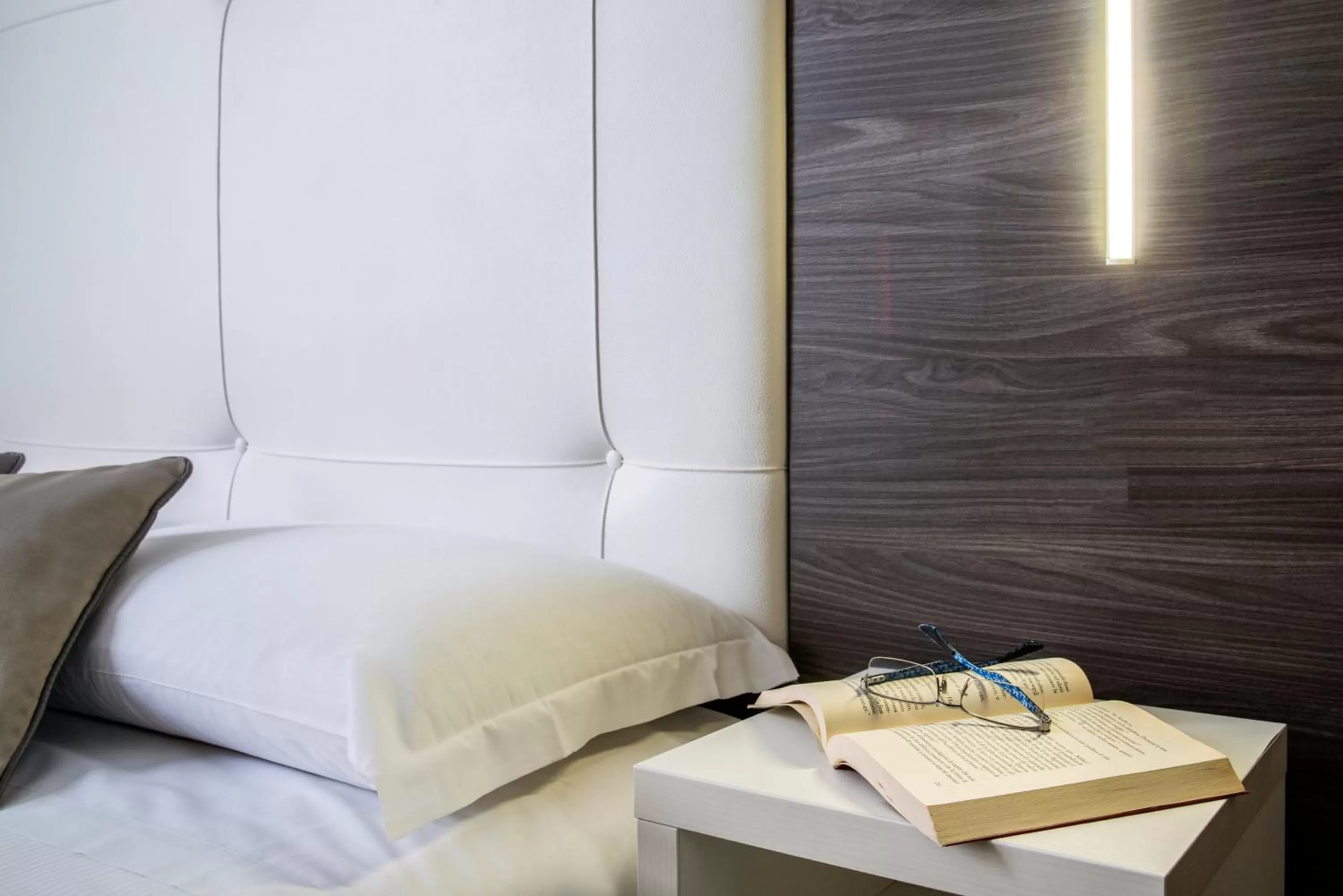 Decorative detail, Bed in Ibis Styles Milano Centro