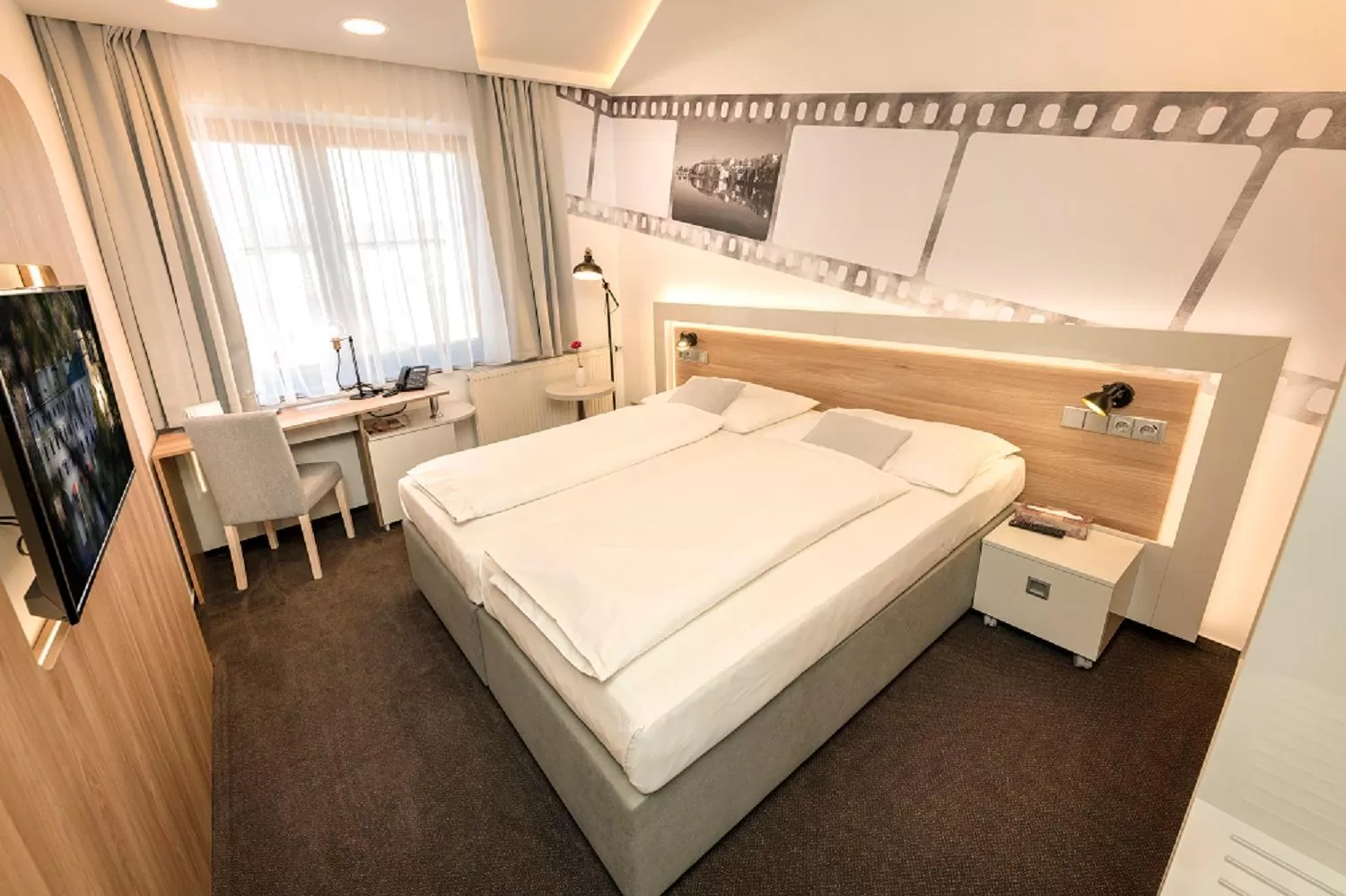 Bed in Hotel Biograf